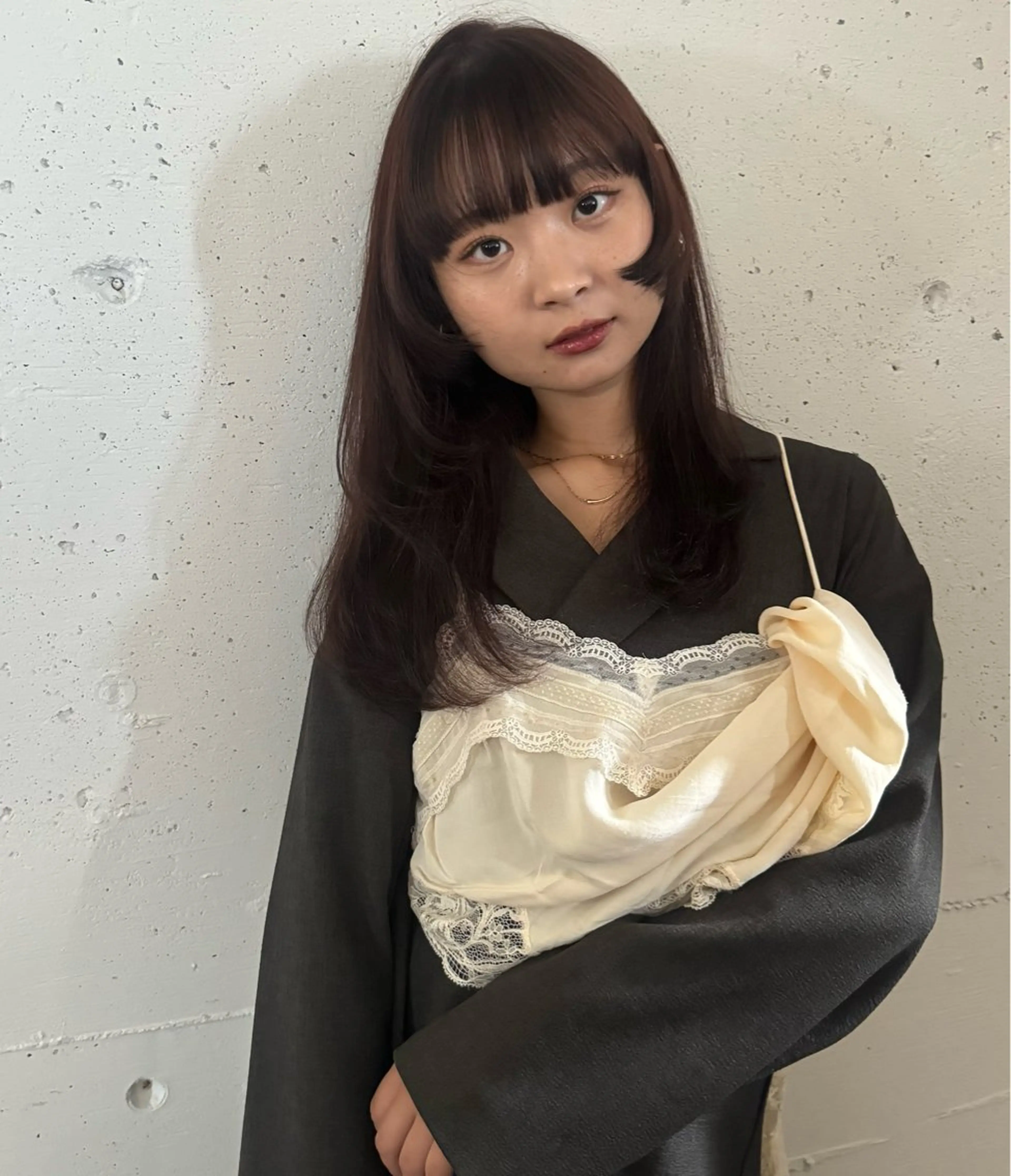 ロング カット ヘアカラー 國原 姫菜のヘアスタイル