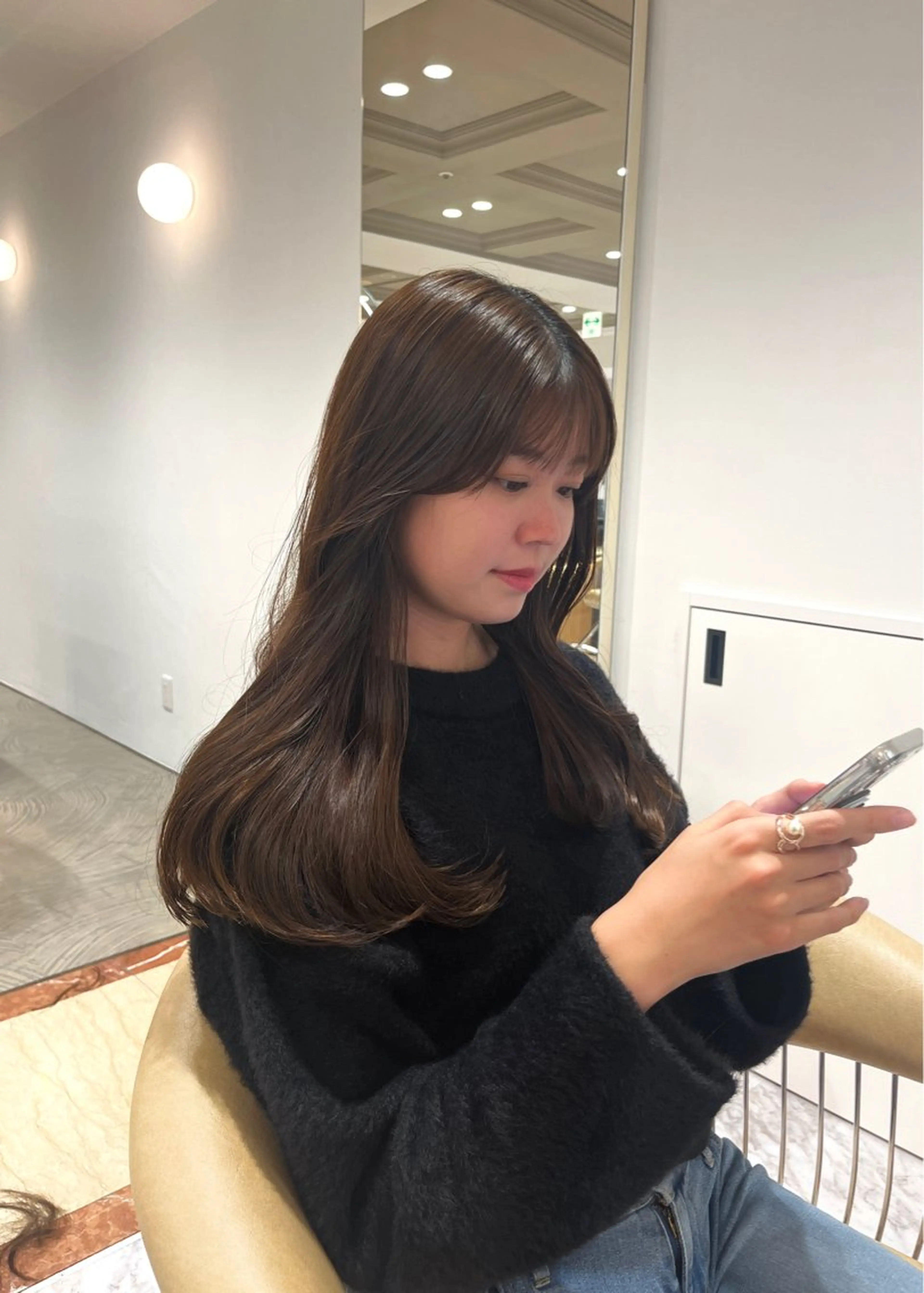 ロング カットモデル/ 透明感ヘア/成瀬裕介のヘアスタイル