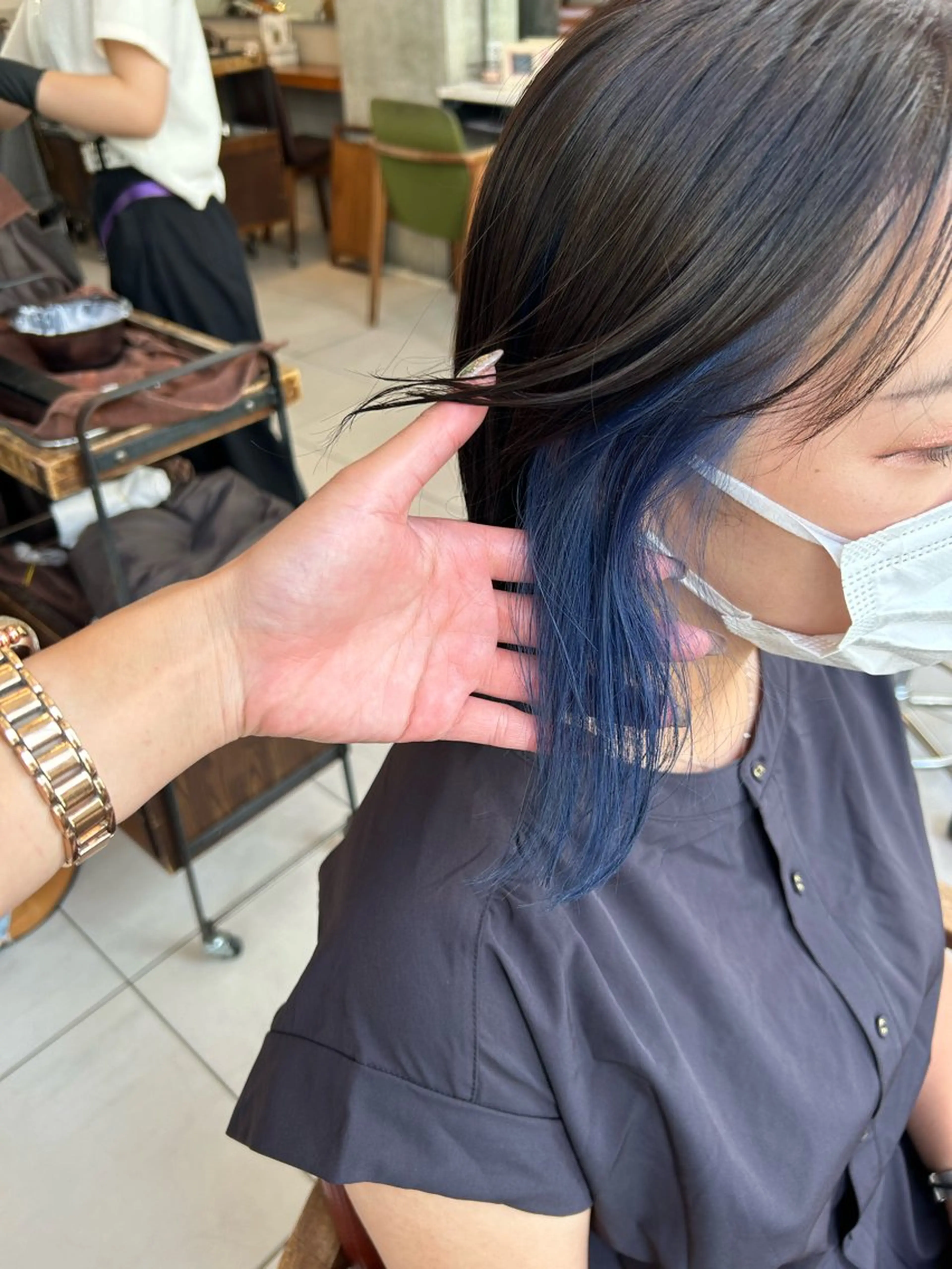 ミディアム カラー ヘアカラー 艶カラー/耳つぼ/ 渡辺奈緒のその他イメージ