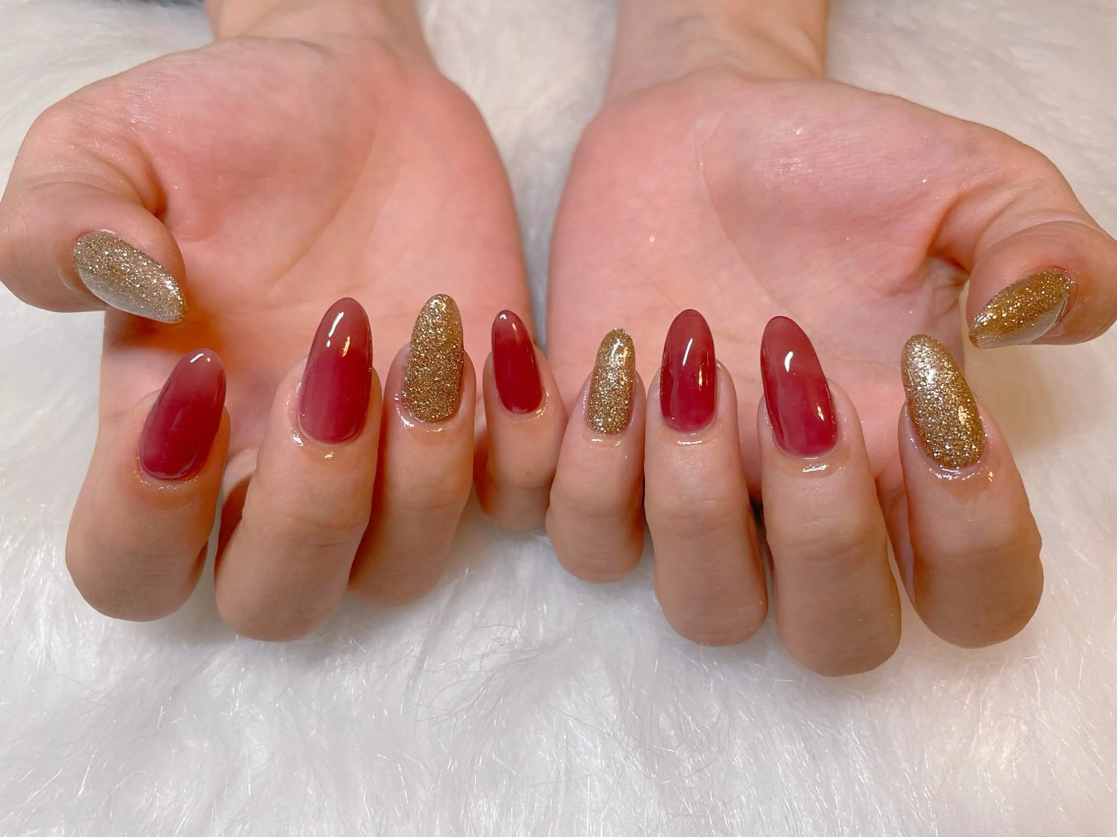 ネイル フラッシュネイル ラメ(グリッター) ハンドネイル エン Nail salonのネイルデザイン