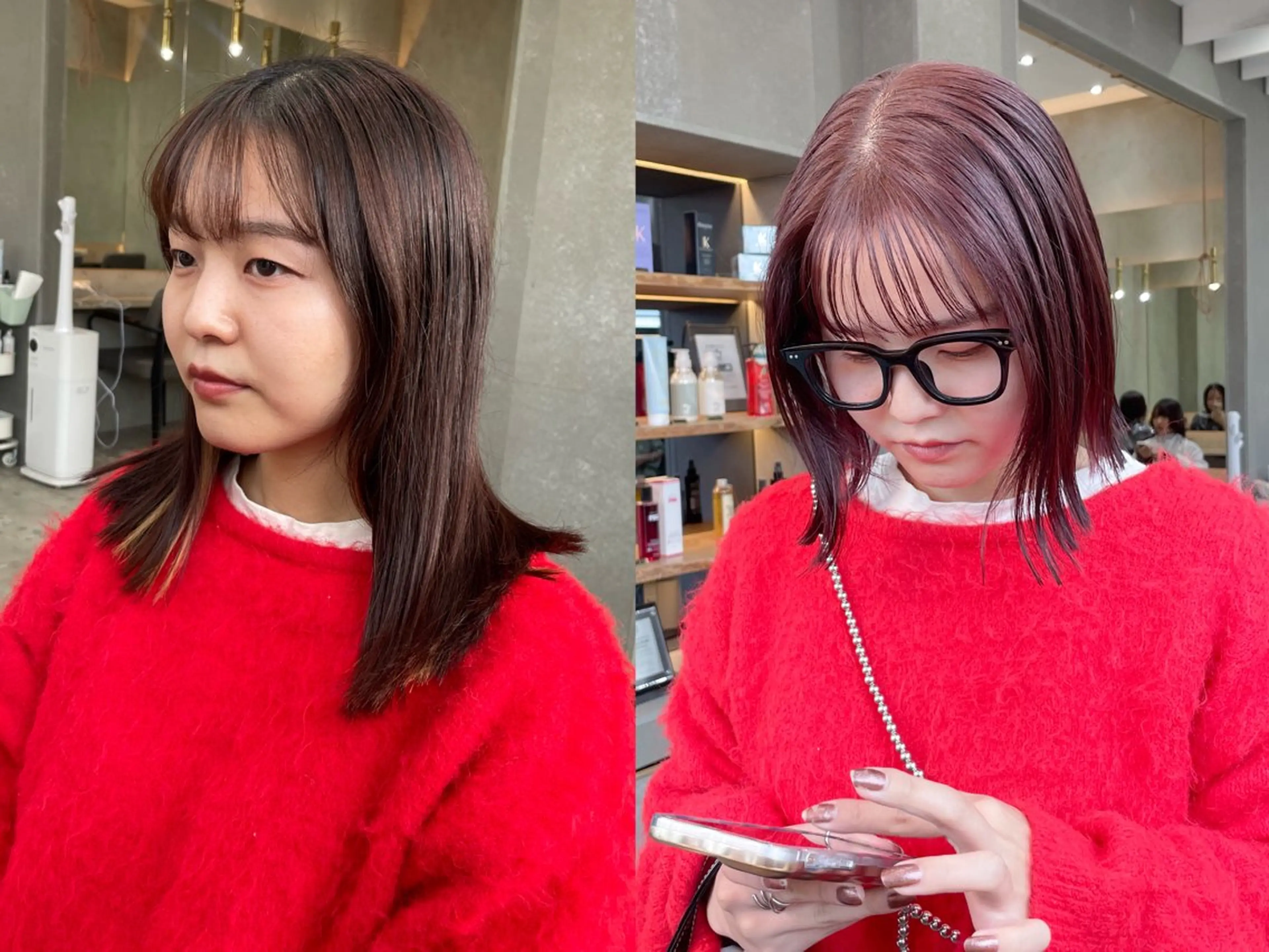 ミディアム カラー レイヤー/ブリーチ ♥️【木坂 桃歌】のヘアスタイル