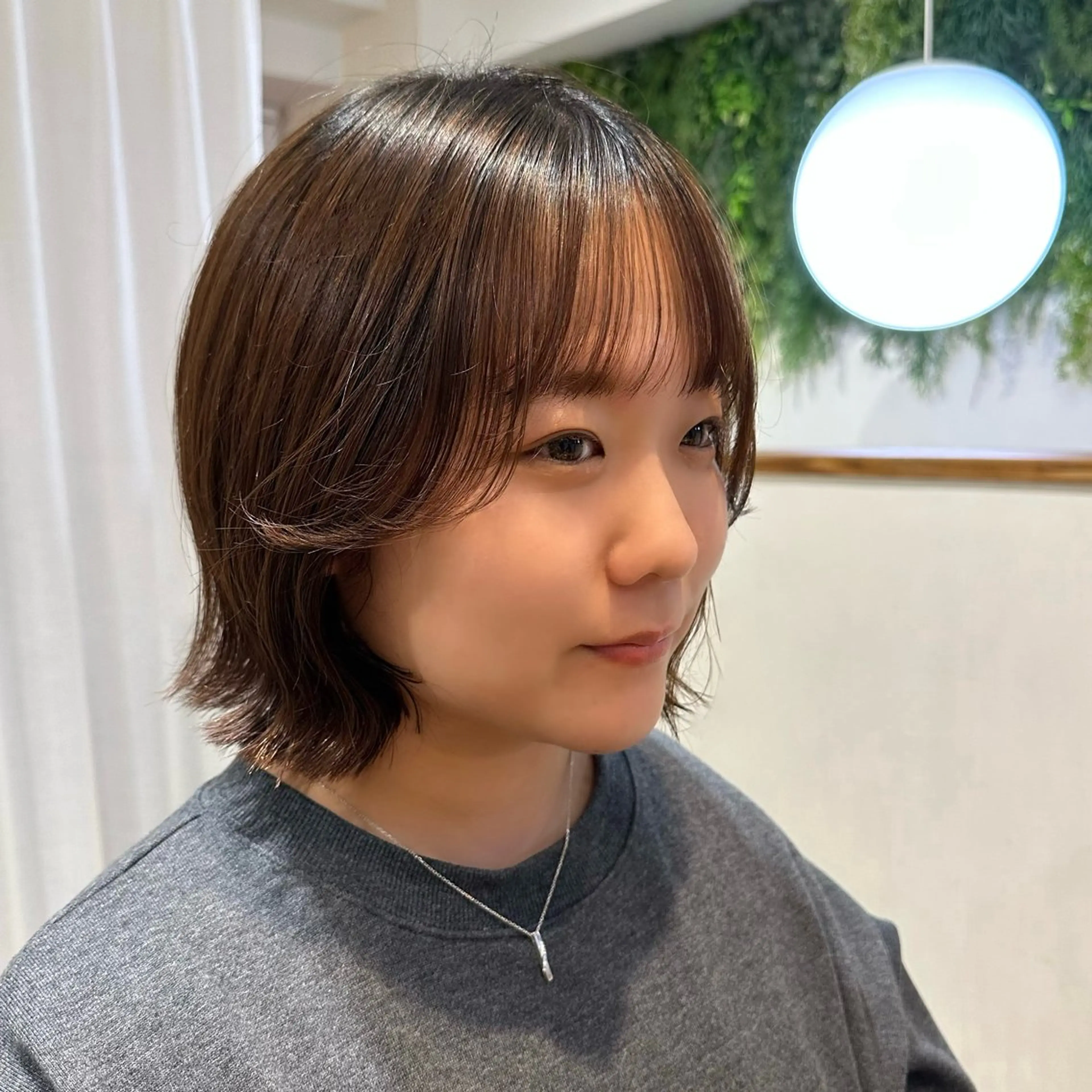 ショート ボブ 小顔カット 外ハネヘア VIEW BLUE所属・レイヤー/顔まわり /亀戸錦糸町/なつきのヘアスタイル