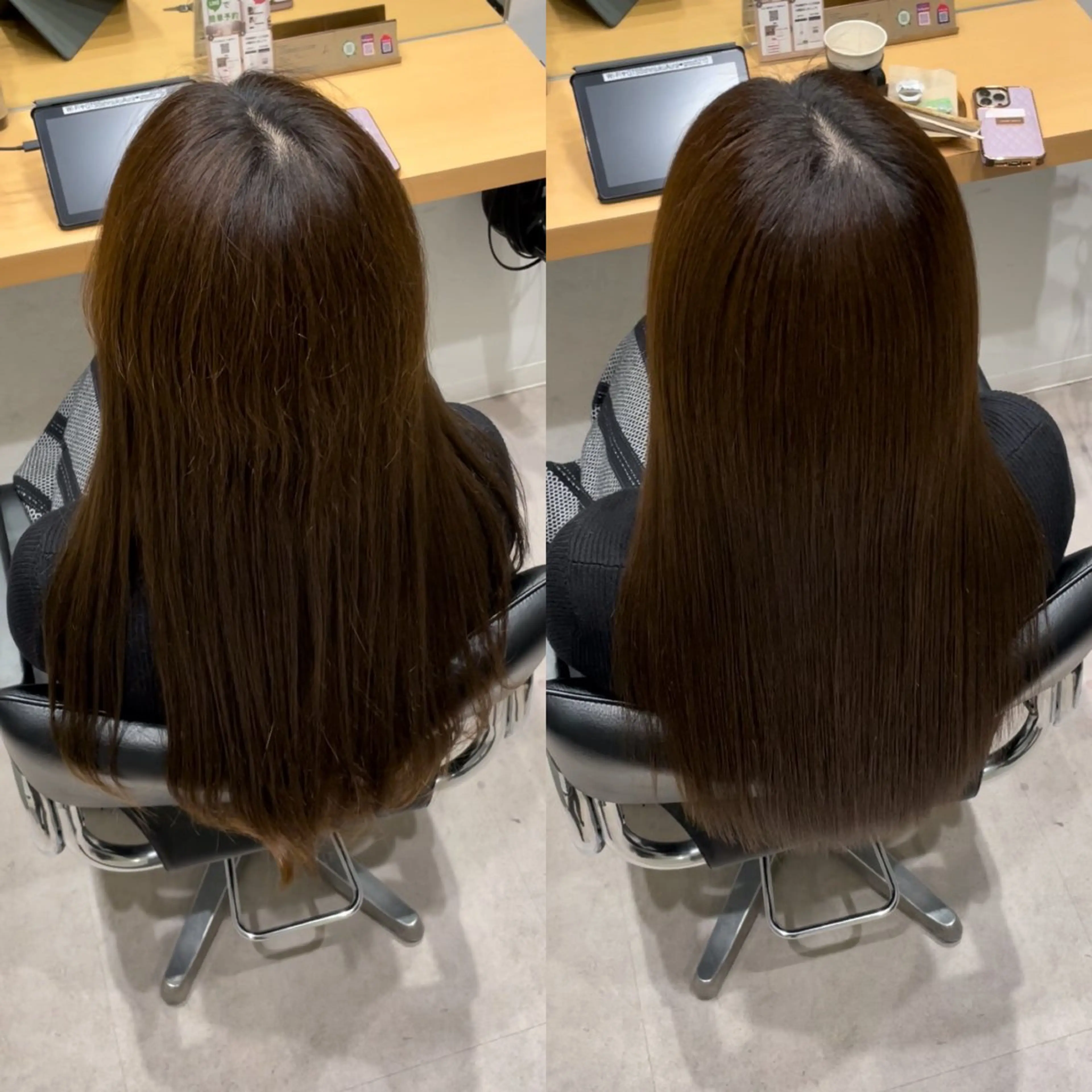 セミロング 髪質改善 トリートメント 髪質改善ヘアケア 艶髪特化/上田のヘアスタイル