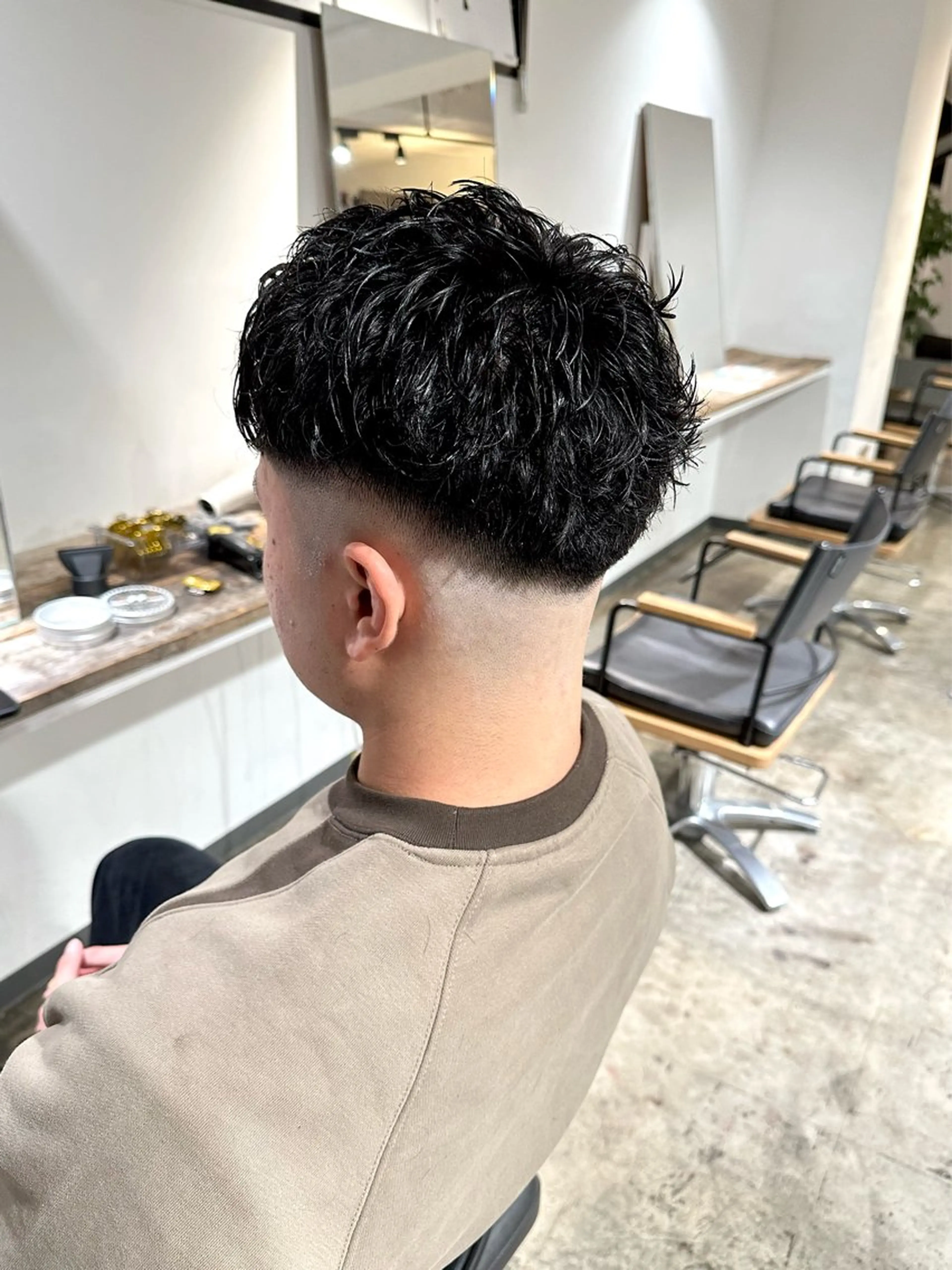 メンズ フェードカット メンズパーマ スキンフェード カット 骨格補正施術/メンズ 専門美容師/YUYAのヘアスタイル