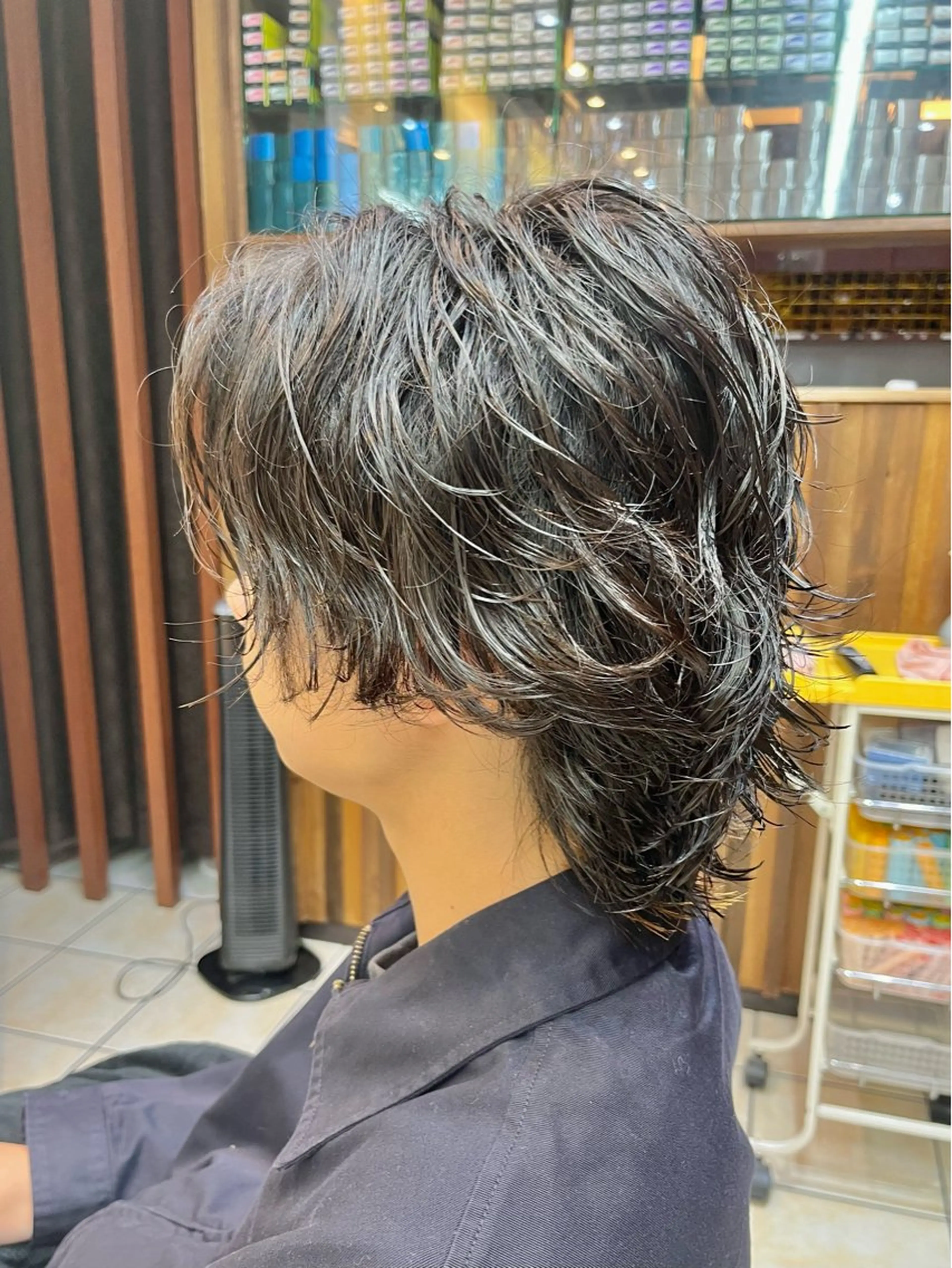 ミディアム パーマ メンズ カット パーマ メンズ特化/パーマ/ 髪質改善　高野奨馬のヘアスタイル