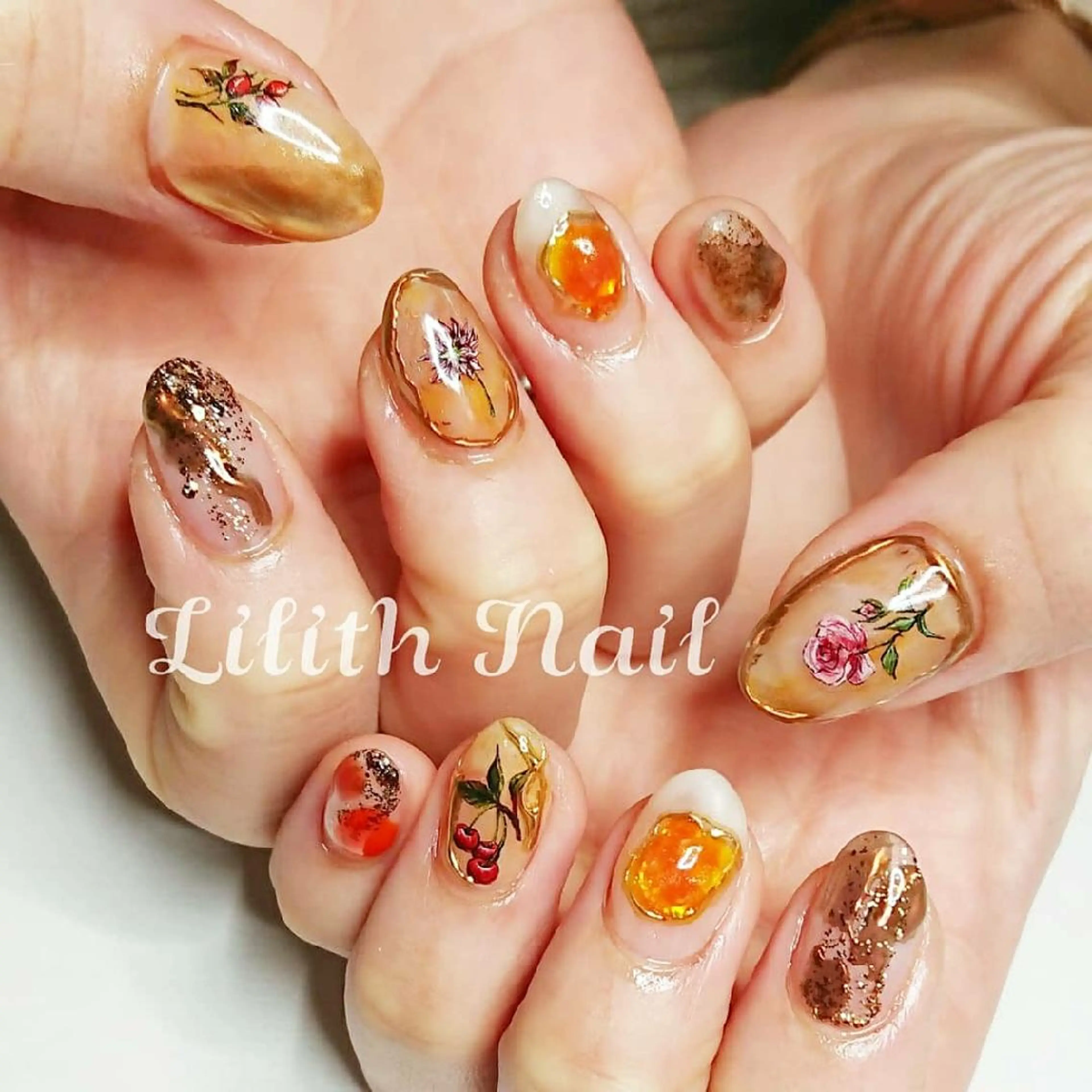 ネイル ニュアンスネイル ハンドネイル Lilith Nailのネイルデザイン