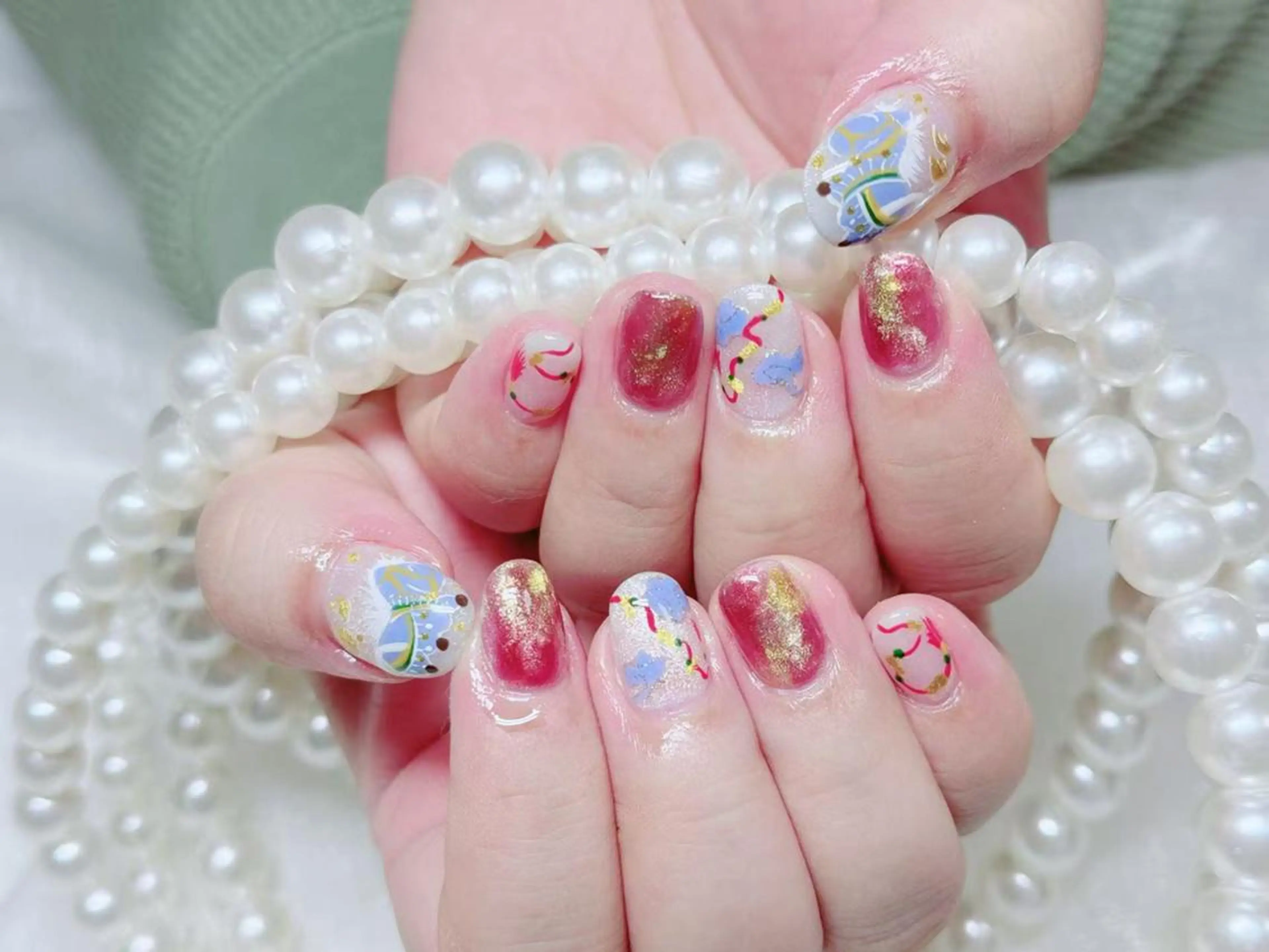 ネイル Ru na🍳のネイルデザイン