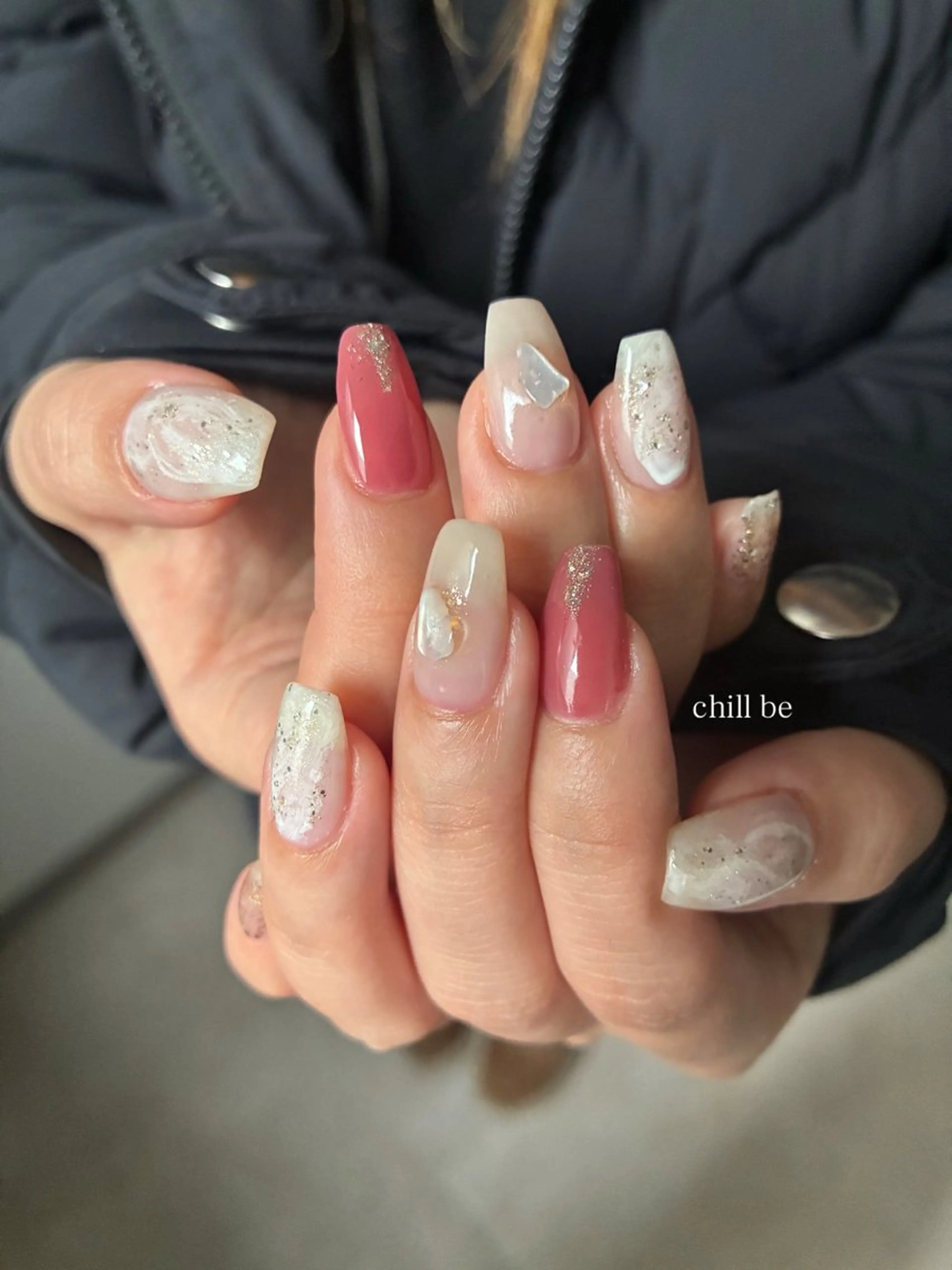オフなし【hand】シンプル定額Designコース　付け替えオフ込み/甘皮ケア付の写真