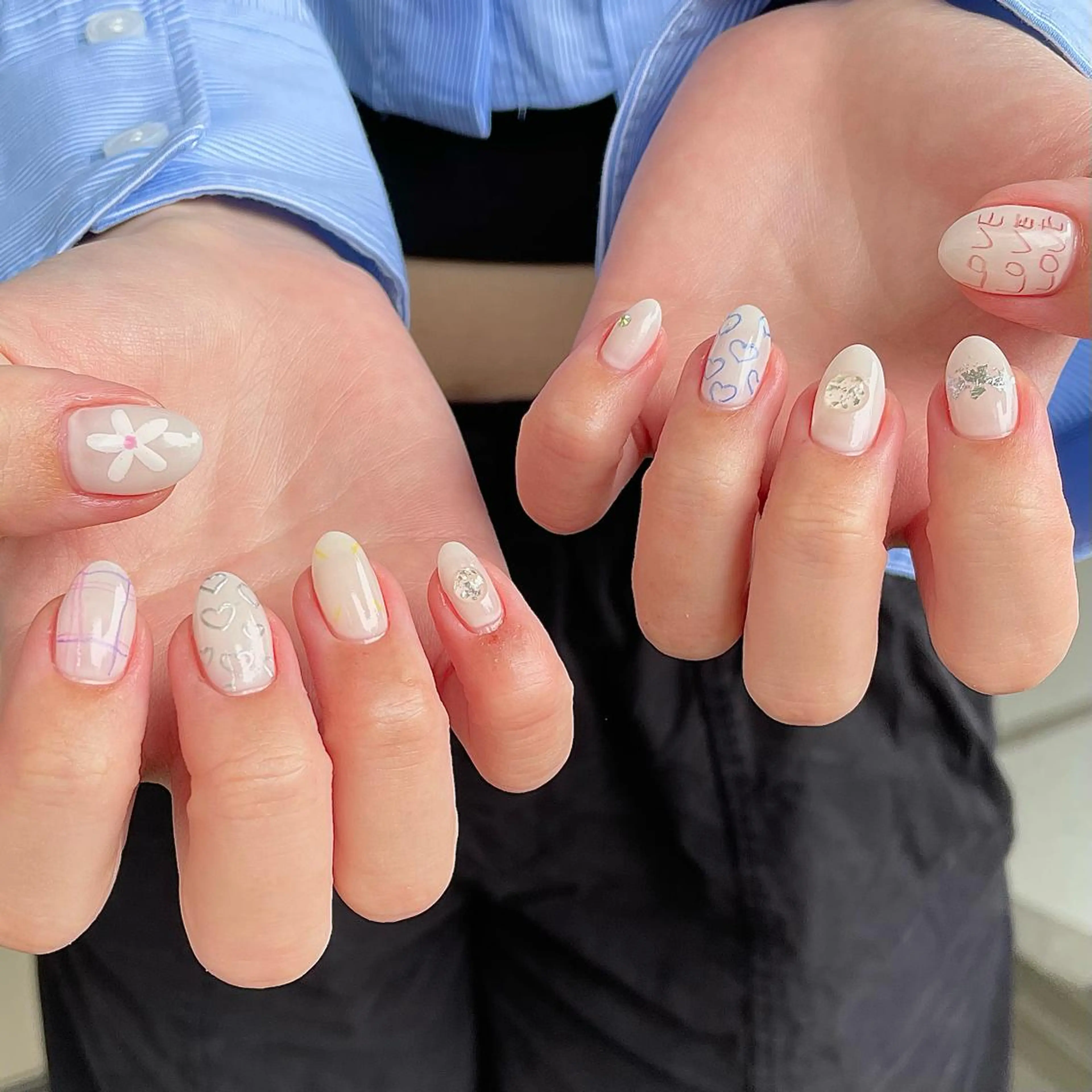 ネイル 持ち込み ハンドネイル Nailsalon BLOOM🌷 山崎のネイルデザイン