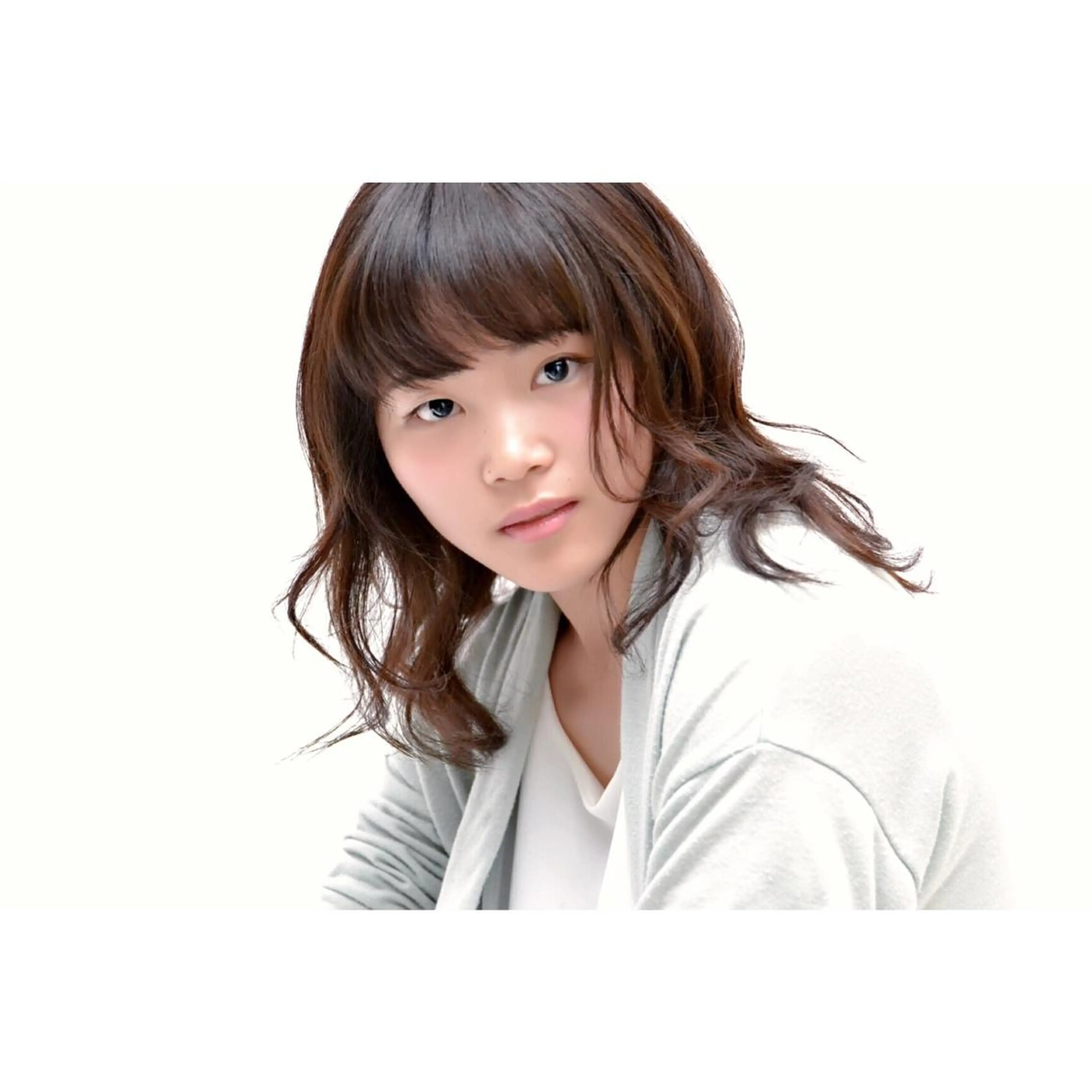 ミディアム セミロング カラー パーマ 江上拓郎/ショート /酸性ストレートのヘアスタイル