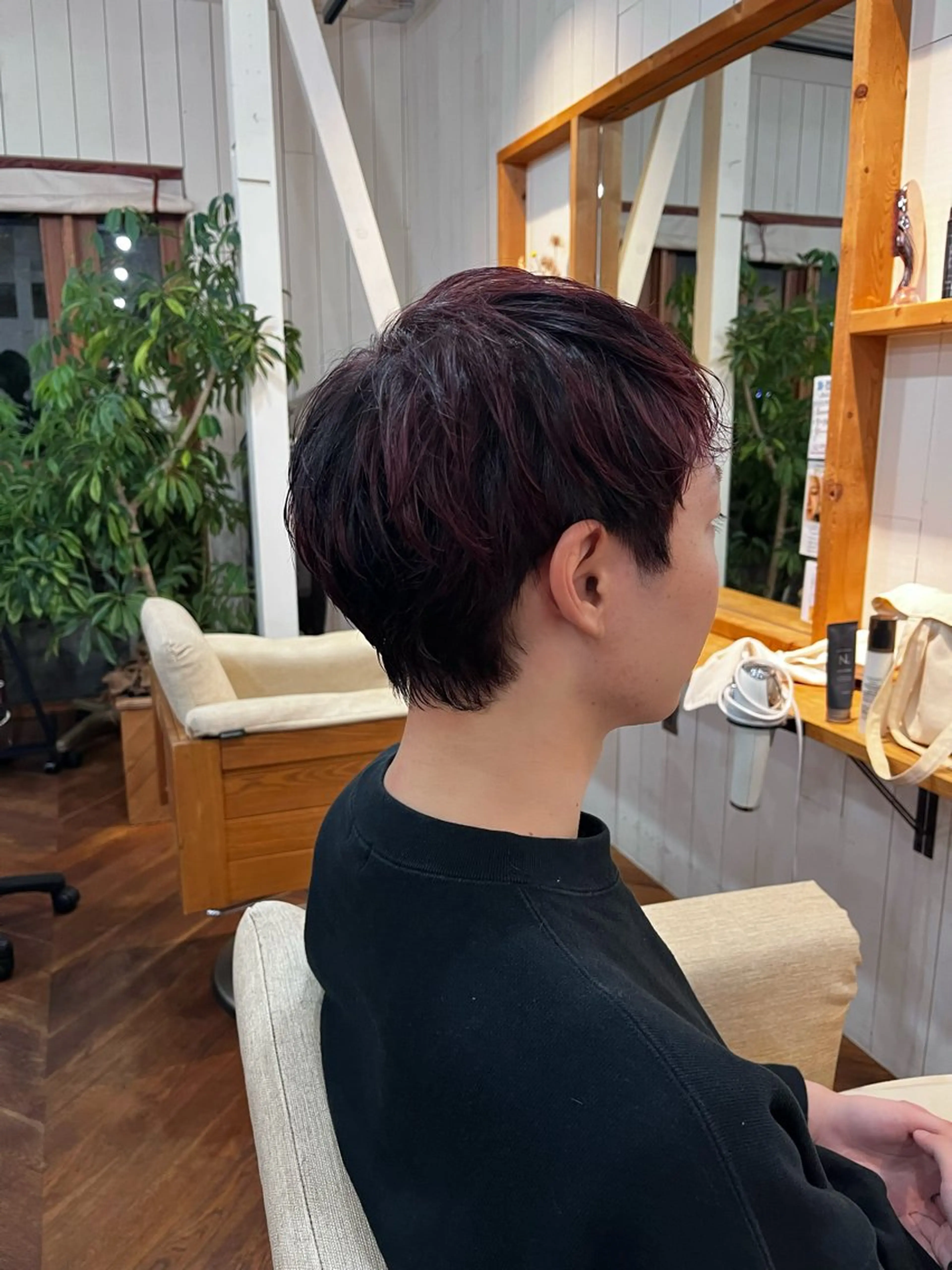 ショート カラー メンズ メンズブリーチ ブリーチ デザインカラー ヘアカラー Lapis上地所属・ふじわらはゆ/髪質改 善/透明感カラーのヘアスタイル