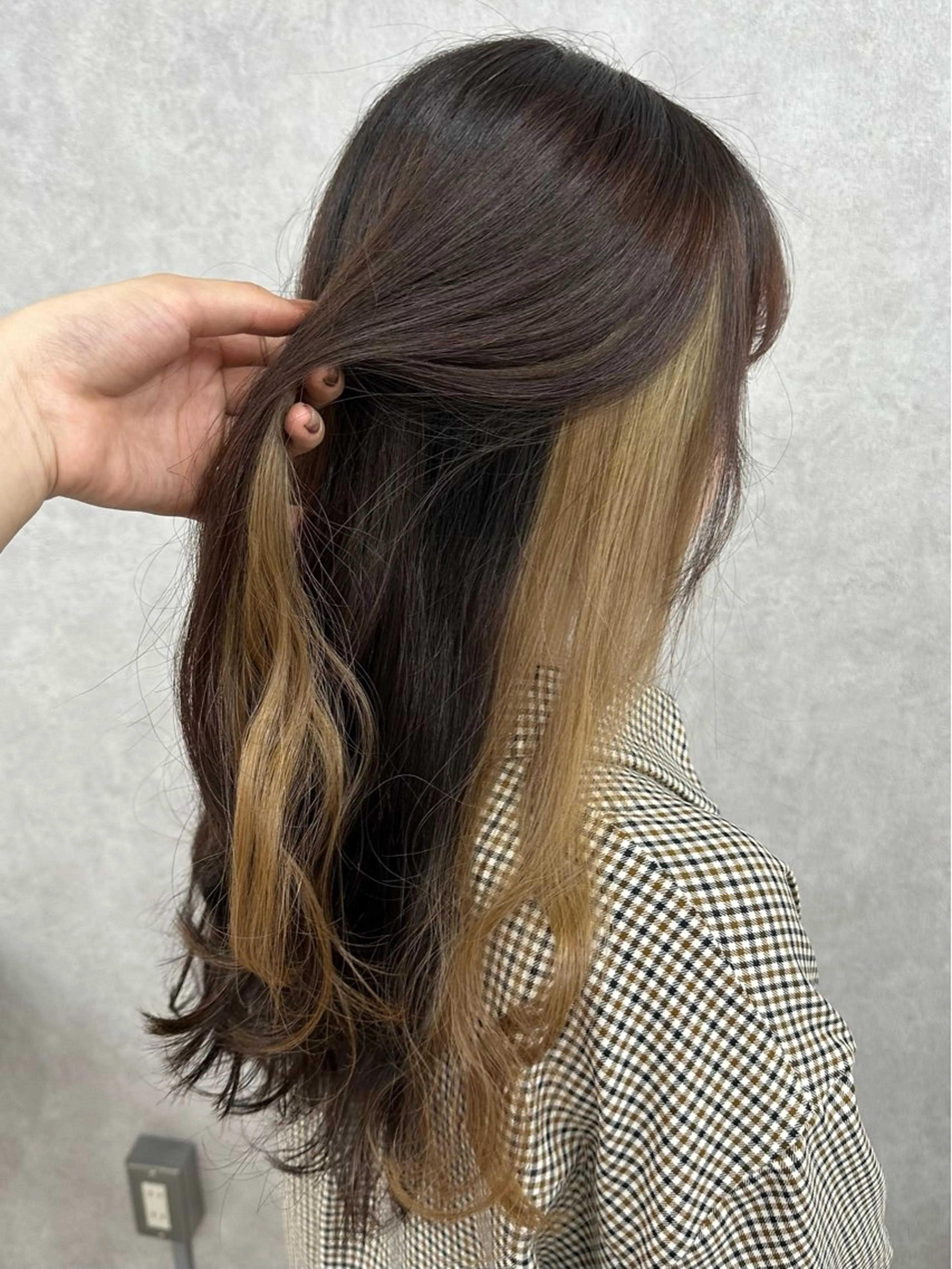 ロング カラー ベージュカラー インナーカラー ミルクティーベージュ オタクアイリスト 🎀🪞山﨑愛菜のマツエク・マツパデザイン