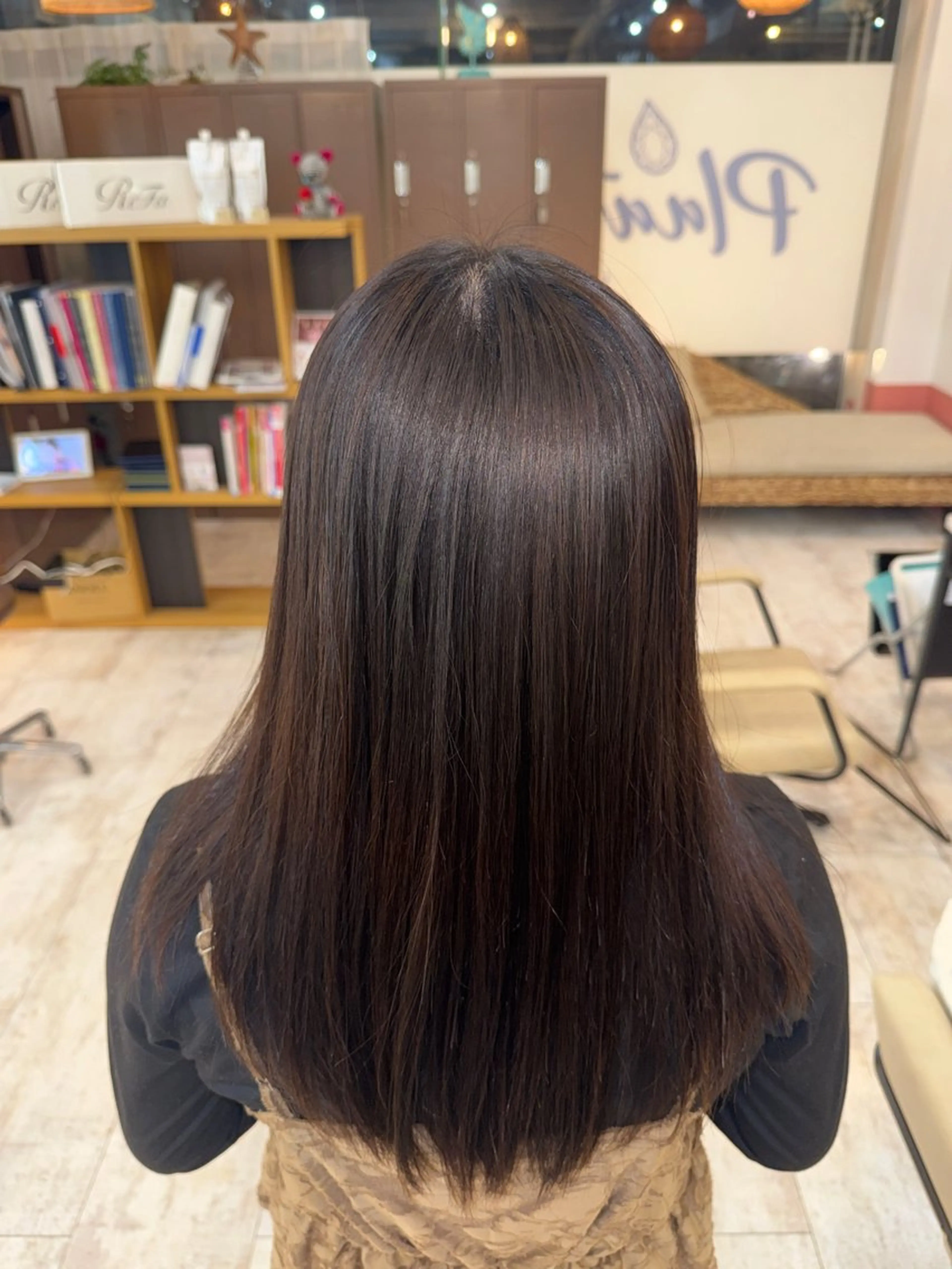 ロング 縮毛矯正 Plaatje 🍳Marina🍳のヘアスタイル