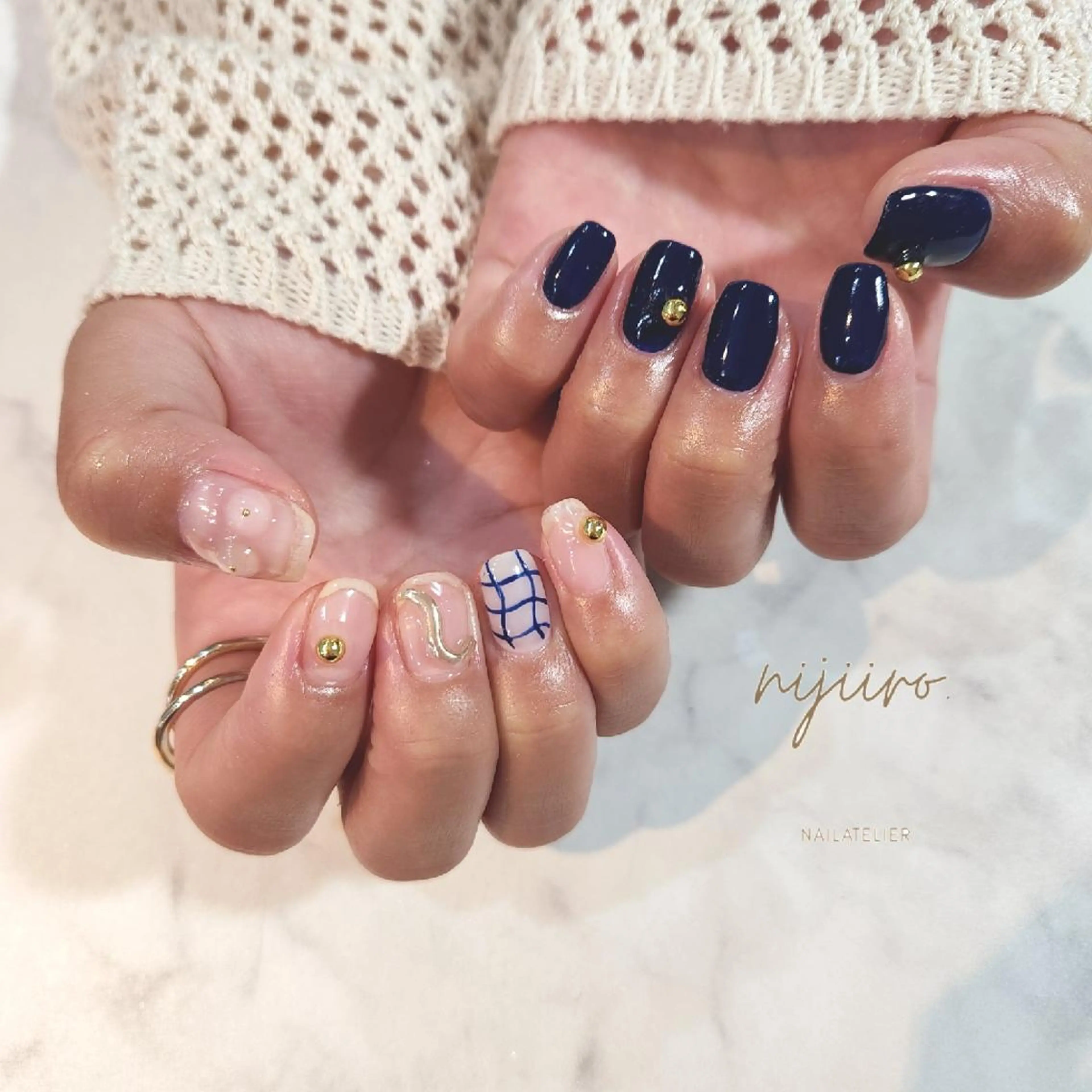 ネイル ハンドネイル nailatelier nijiiro.所属・nijiiro🌈 サトウのネイルデザイン