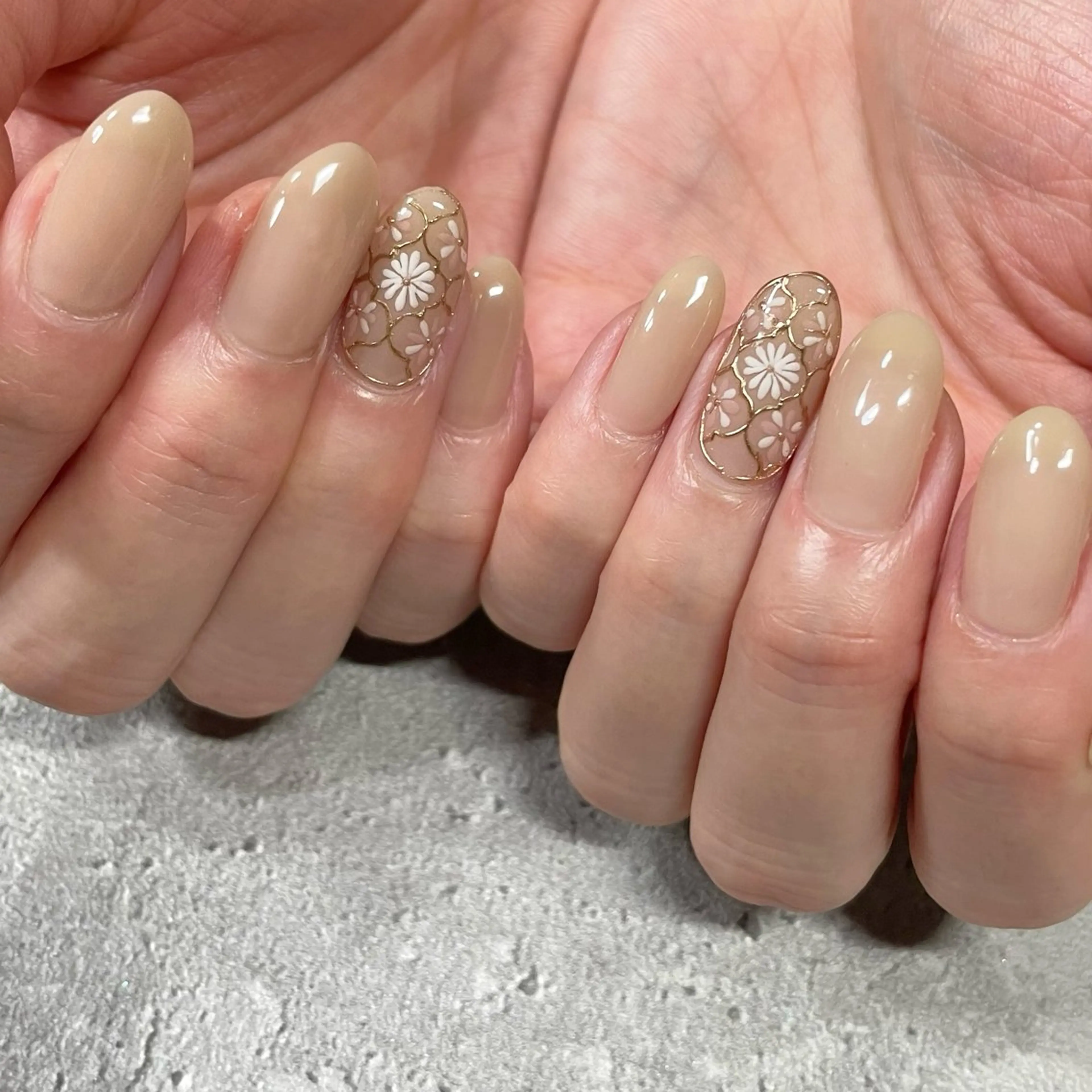 ネイル ジェルネイル 東 千夏のネイルデザイン