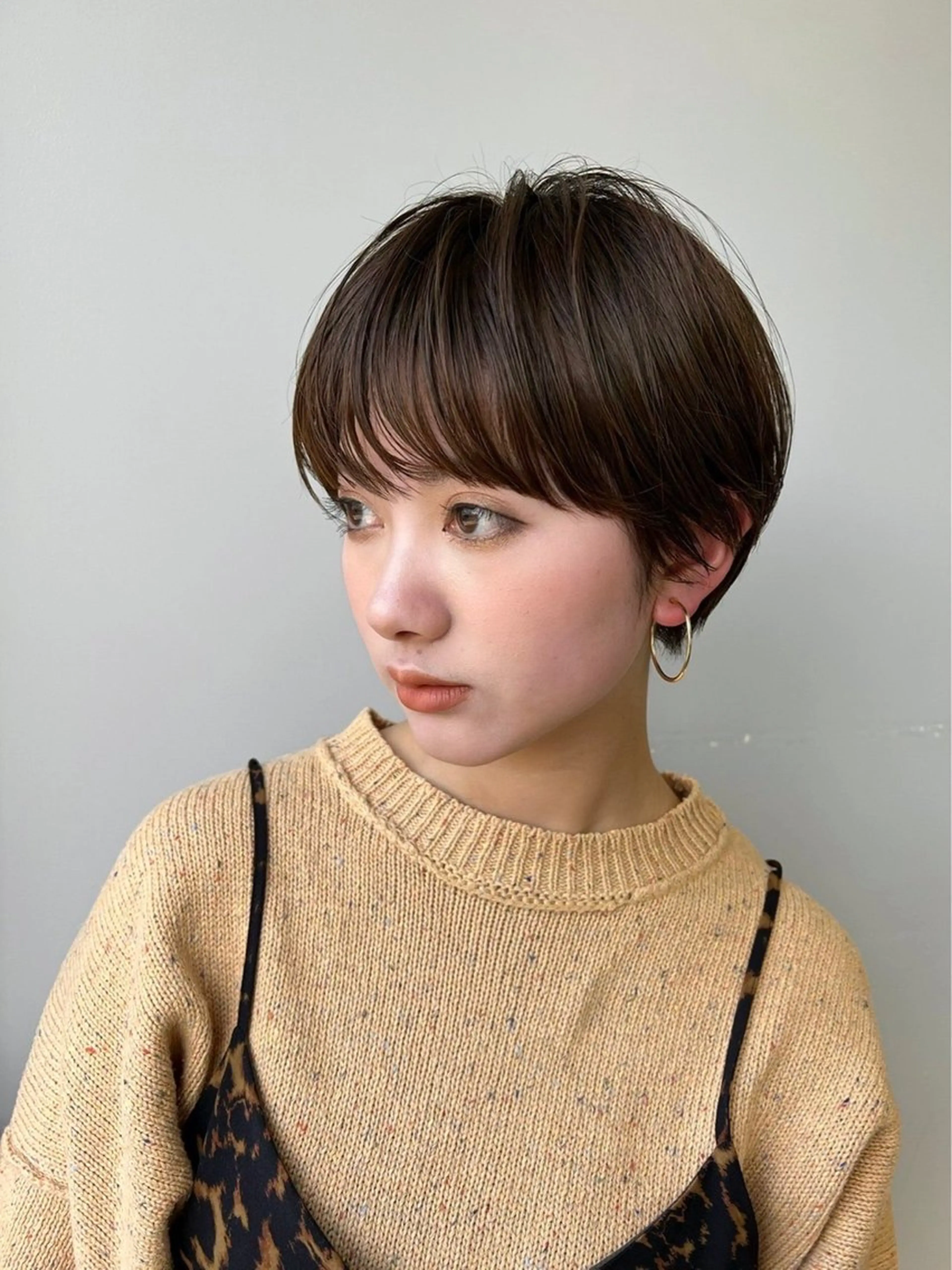 ショート レイヤー×ツヤカラー 渋谷/kougaのヘアスタイル