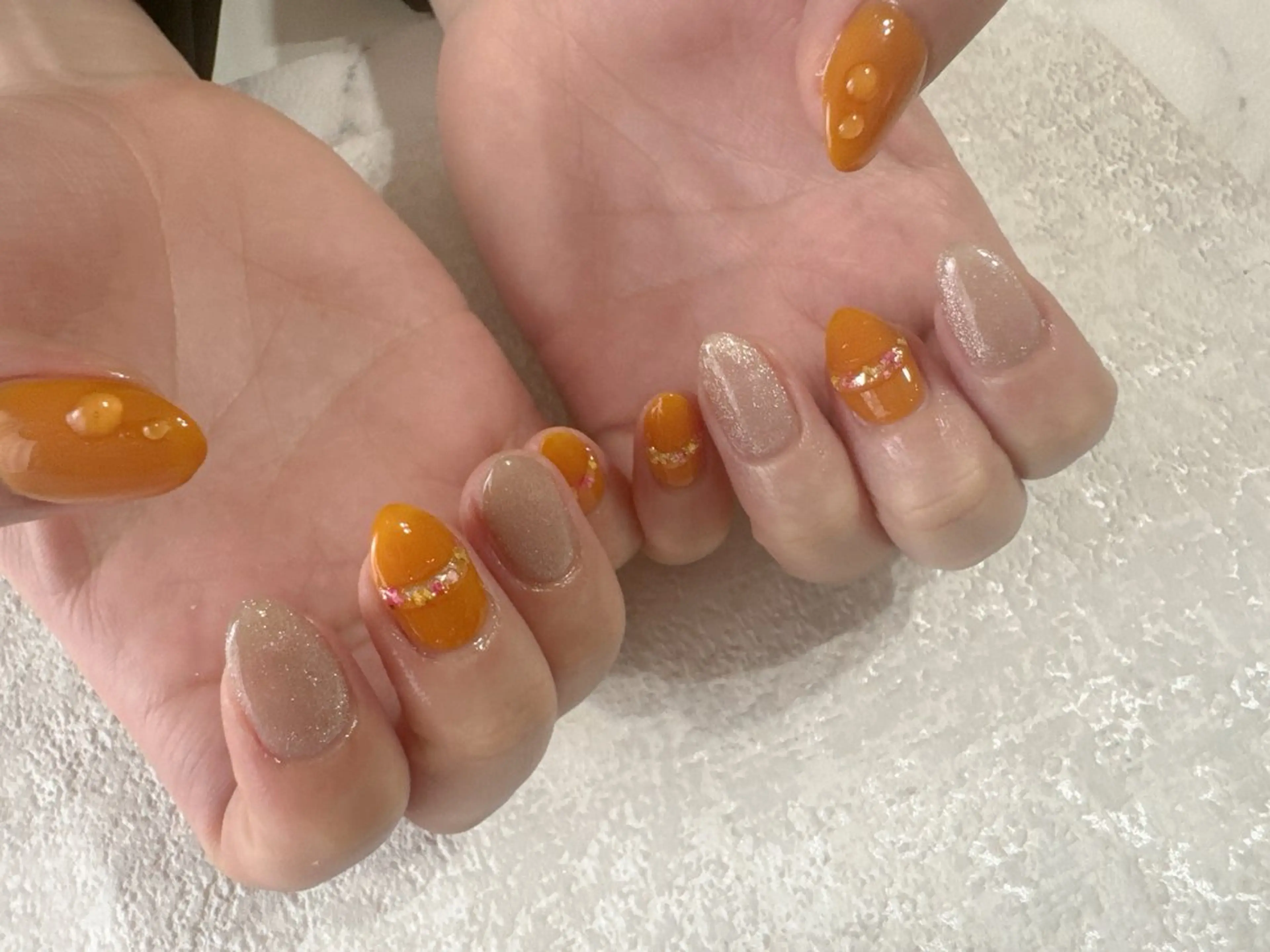 ネイル オーロラネイル フットネイル フレンチネイル ジェルネイル 韓国ネイル kikinail 溝の口のネイルデザイン