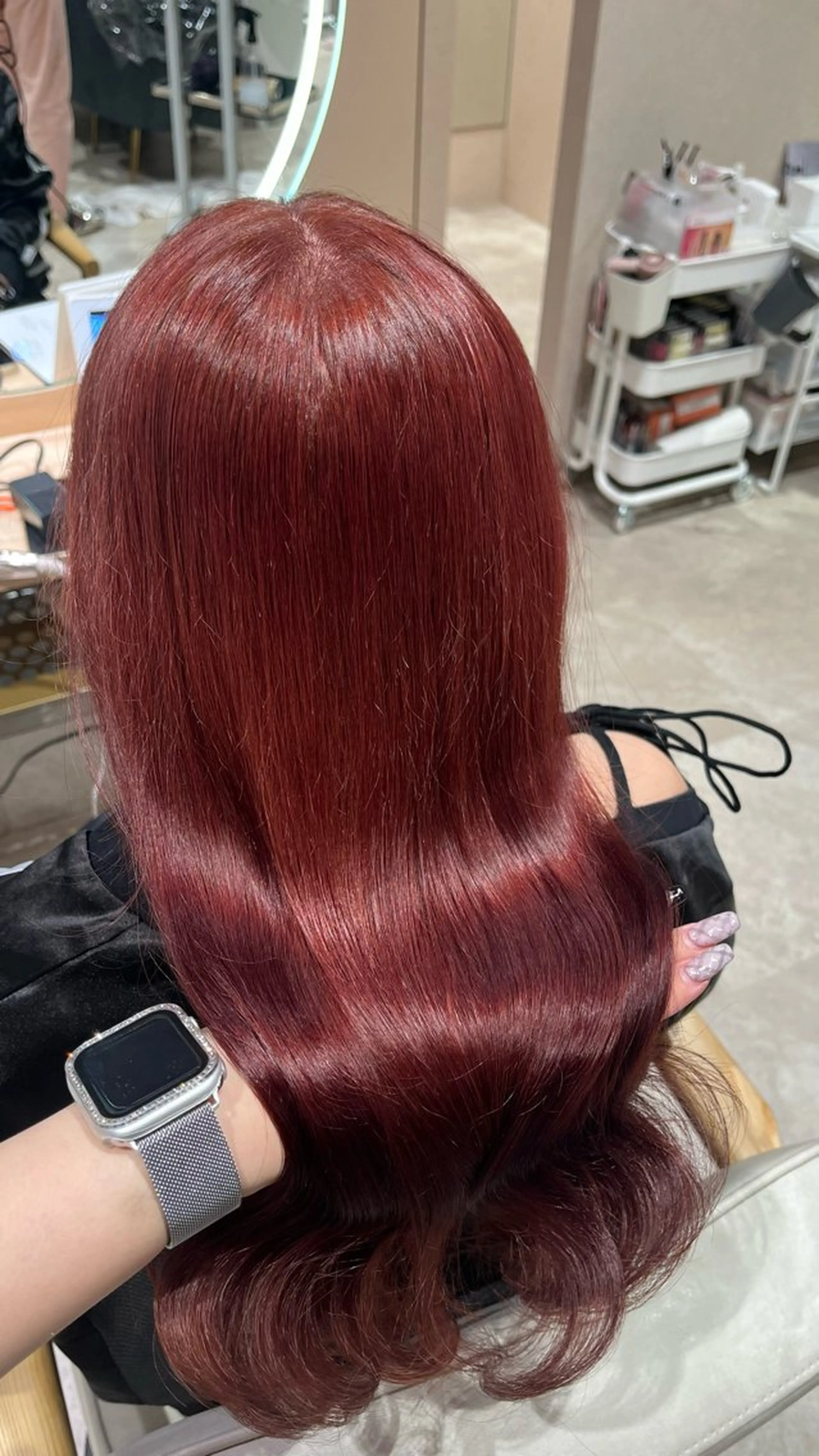 ロング カラー ヘアカラー トリートメント 🎀暖色カラー/ ハナ🎀のヘアスタイル