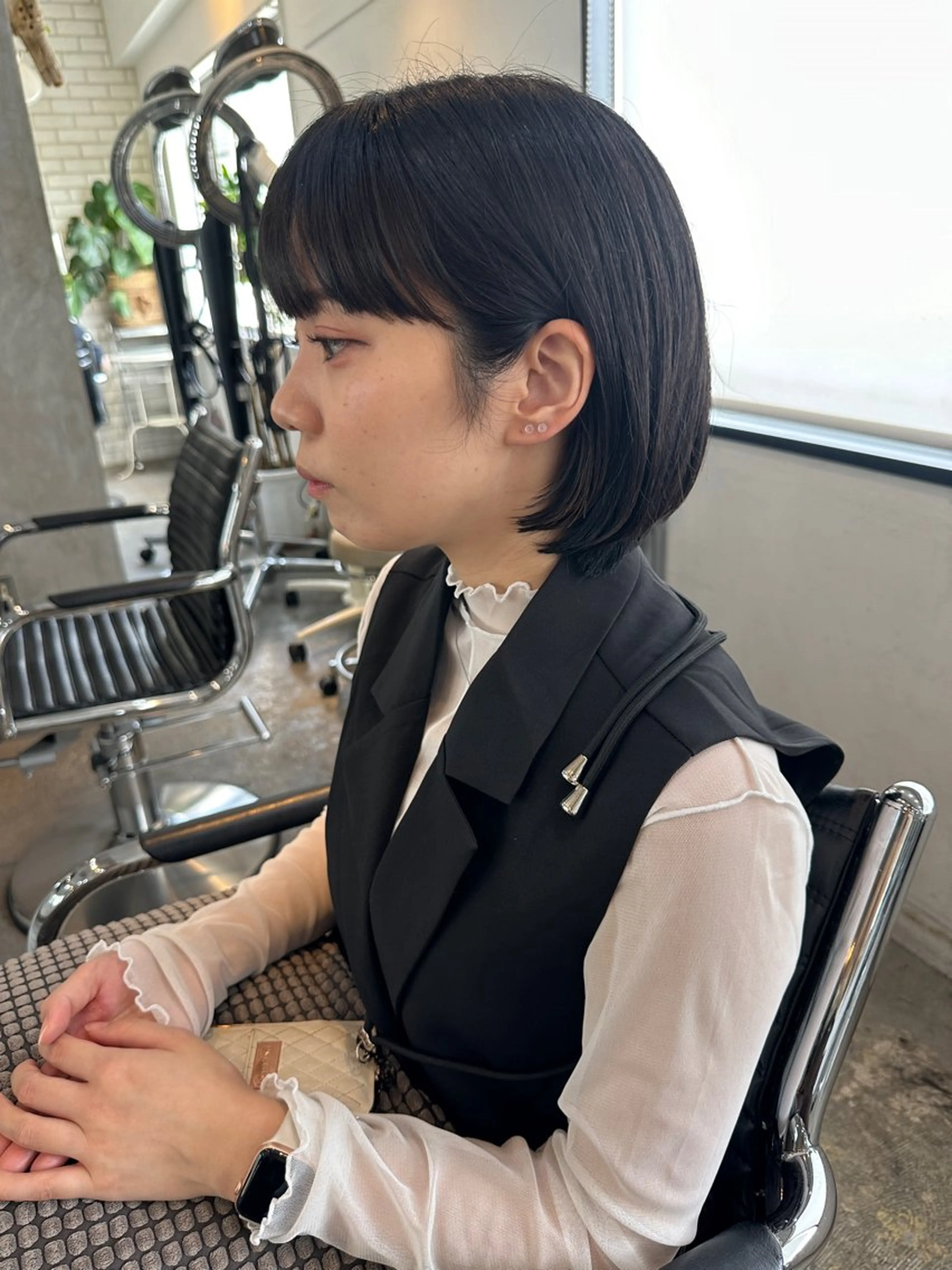 ショート カラー ヘアアレンジ ボブ stylist/蛯谷 珠里のヘアスタイル