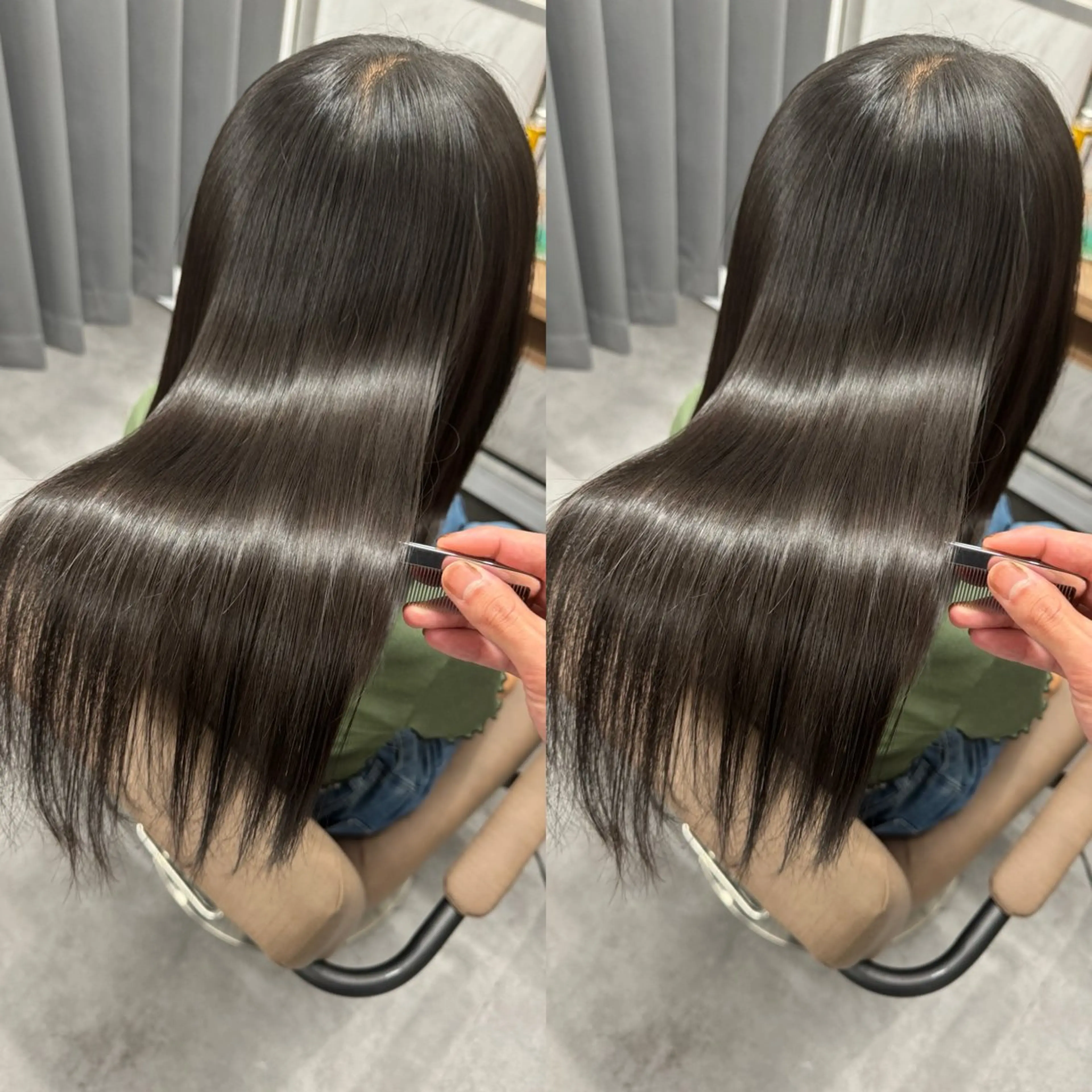 艶髪縮毛矯正/髪質改善トリートメント/中間処理剤/カット30000→19500の写真