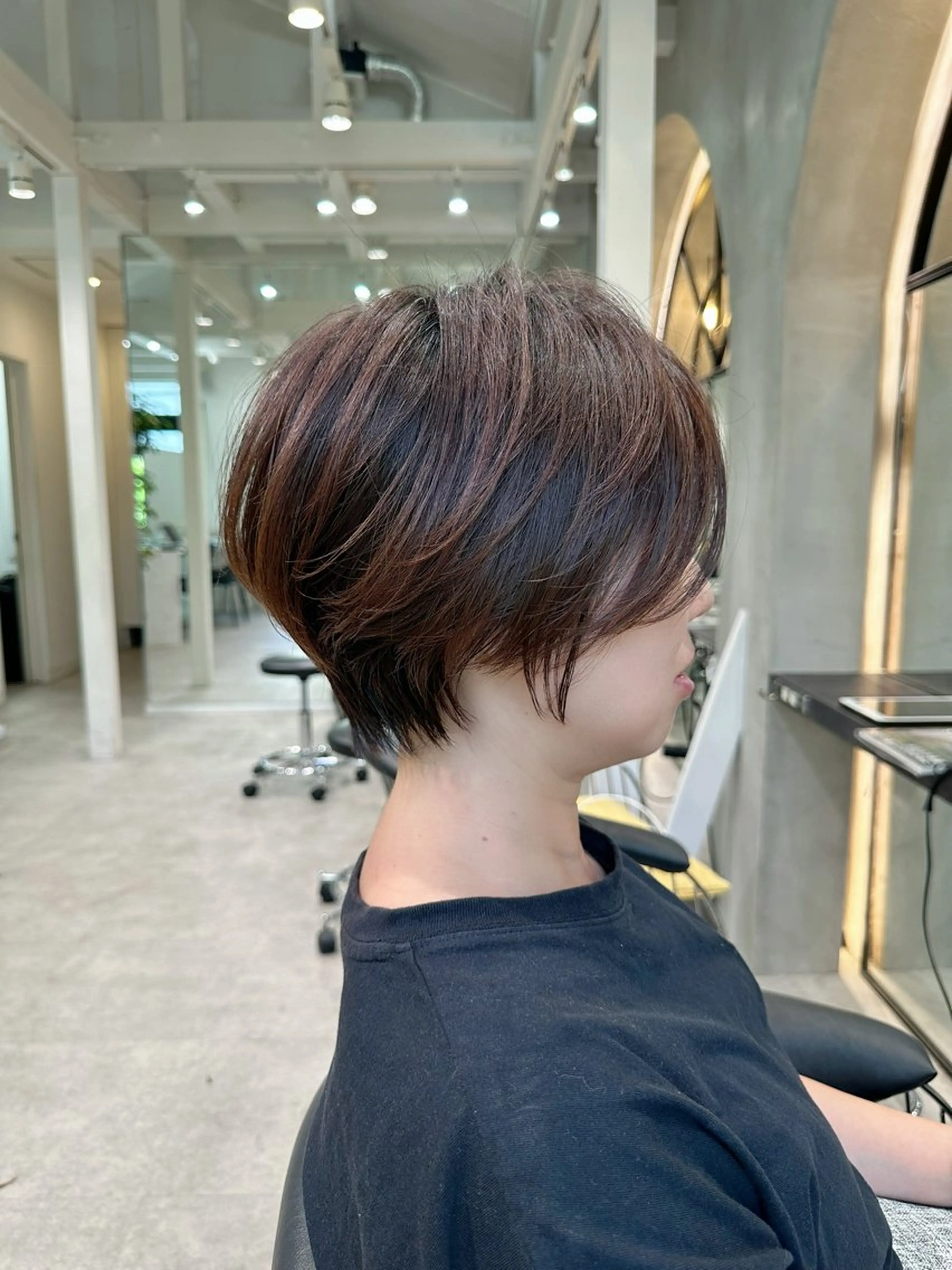 ショート ショートヘア 小顔カット カット ヘアカラー トリートメント ヘッドスパ taiga ショート /レイヤー/矯正🌈のヘアスタイル