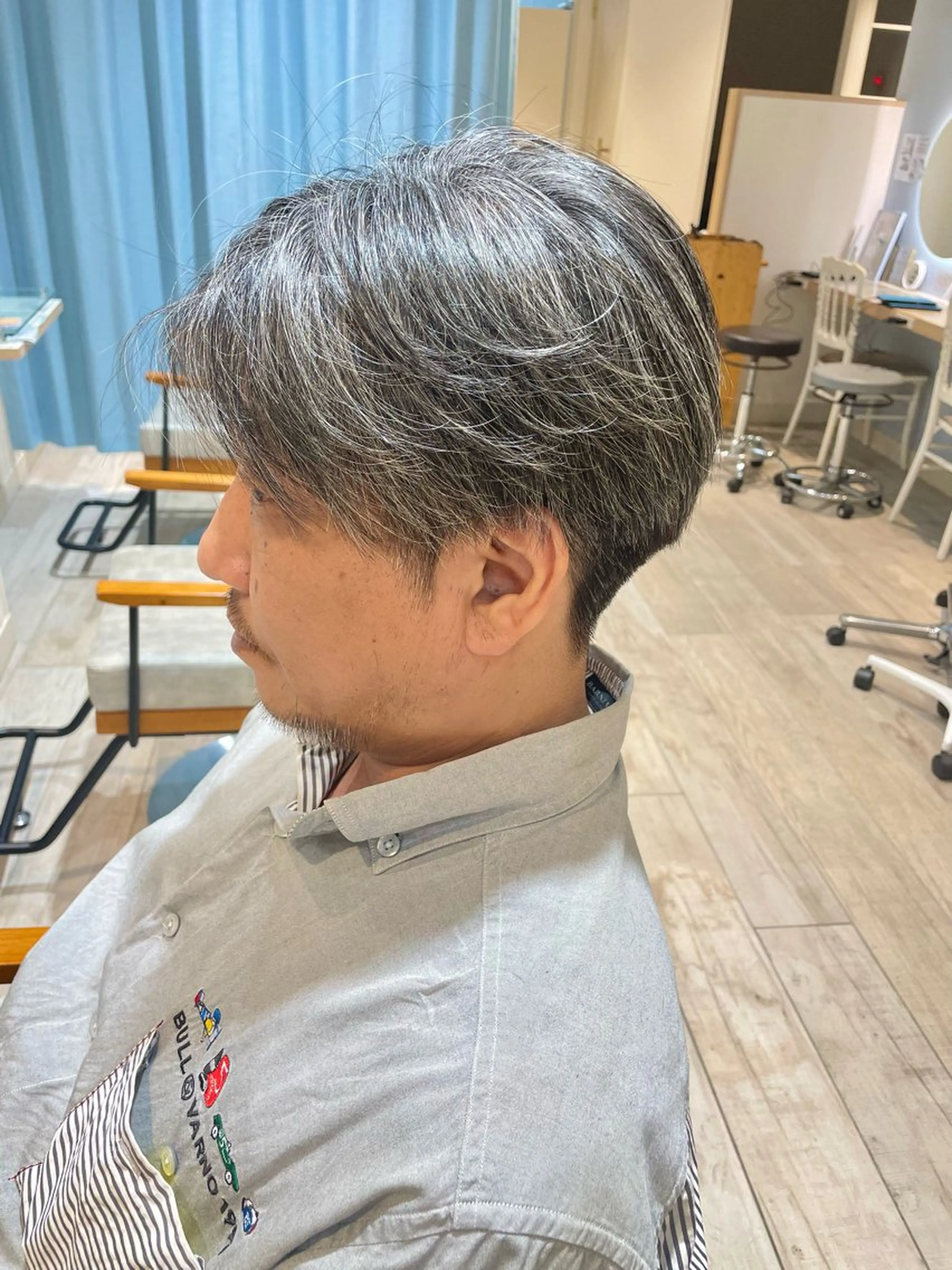 ショート メンズ 韓国レイヤー/ハイト ーン🎀mizukiのヘアスタイル