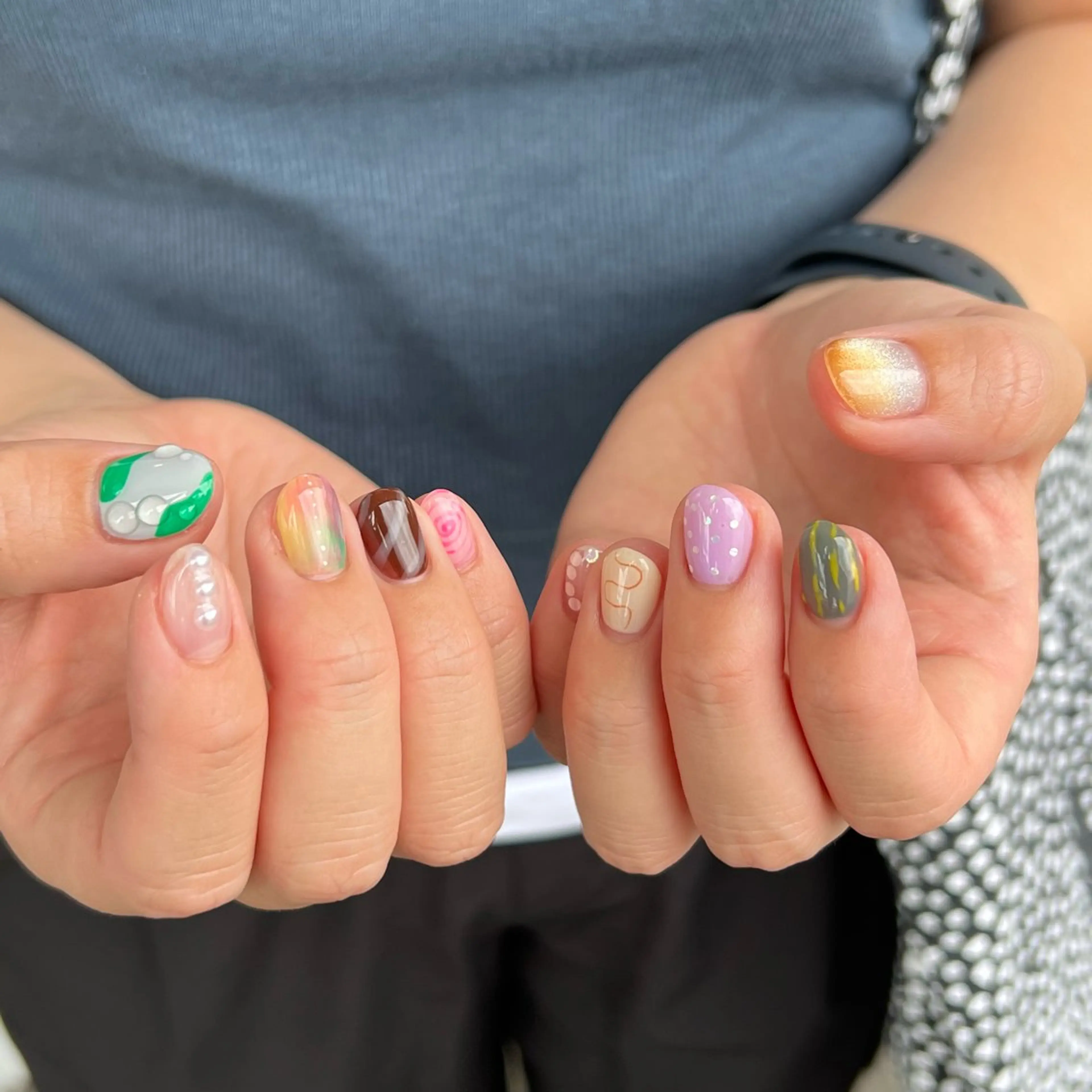 ネイル ハンドネイル フットネイル Allure小山店 Nagisaのネイルデザイン