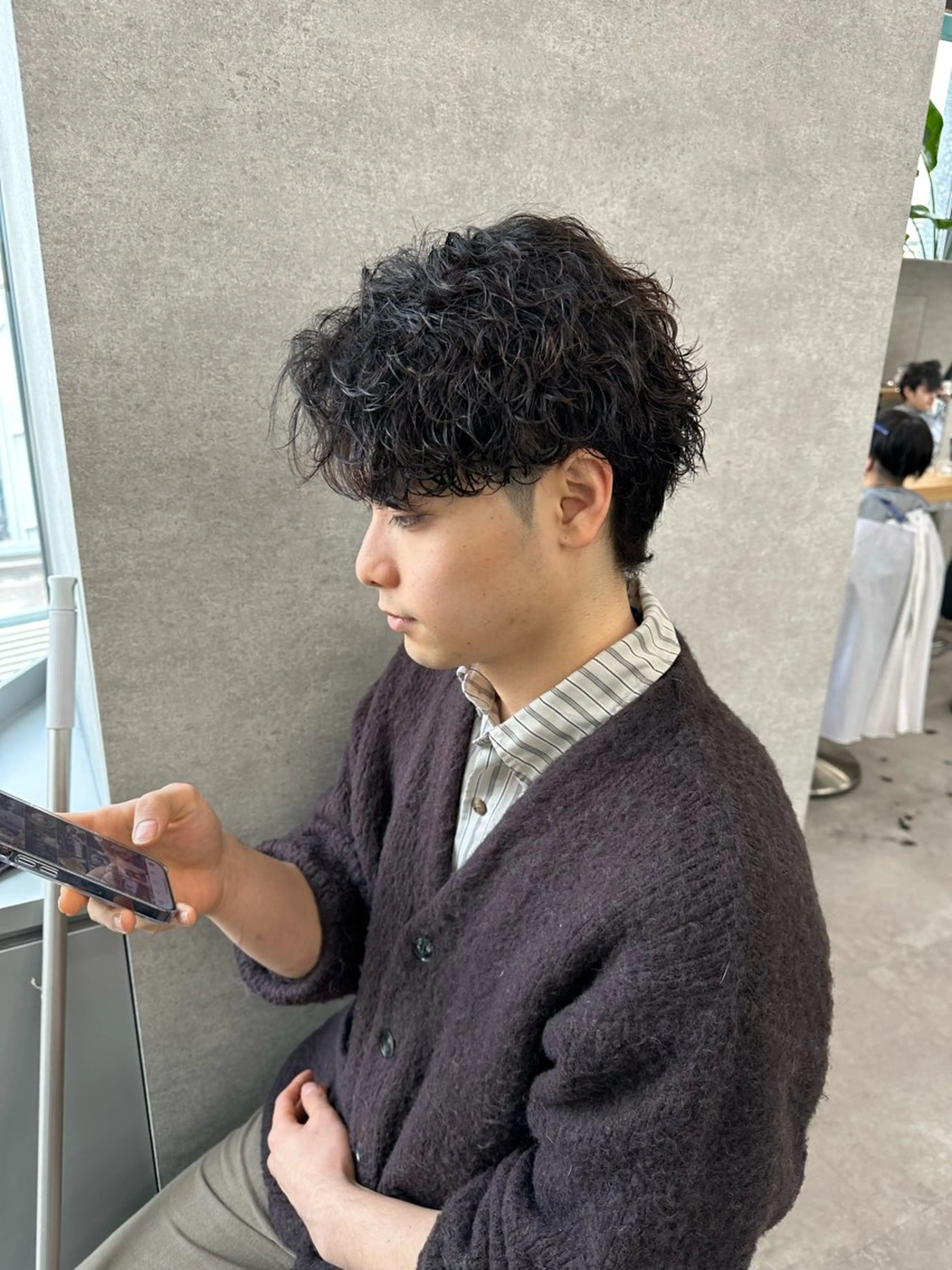 ミディアム パーマ メンズ 【メンズ特化】 笹目純のヘアスタイル