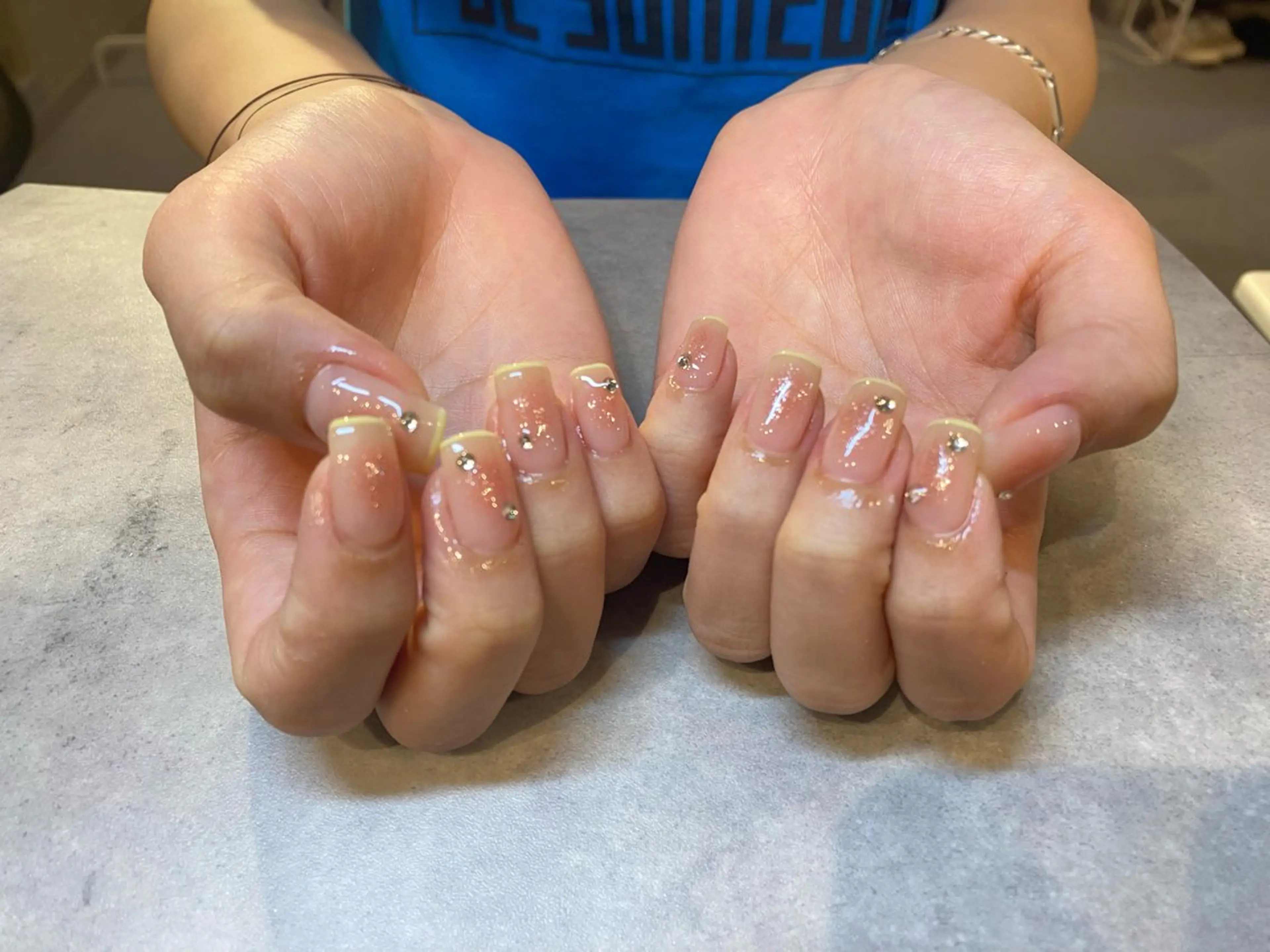 ネイル フレンチネイル MAHO W 【深江橋店】のネイルデザイン