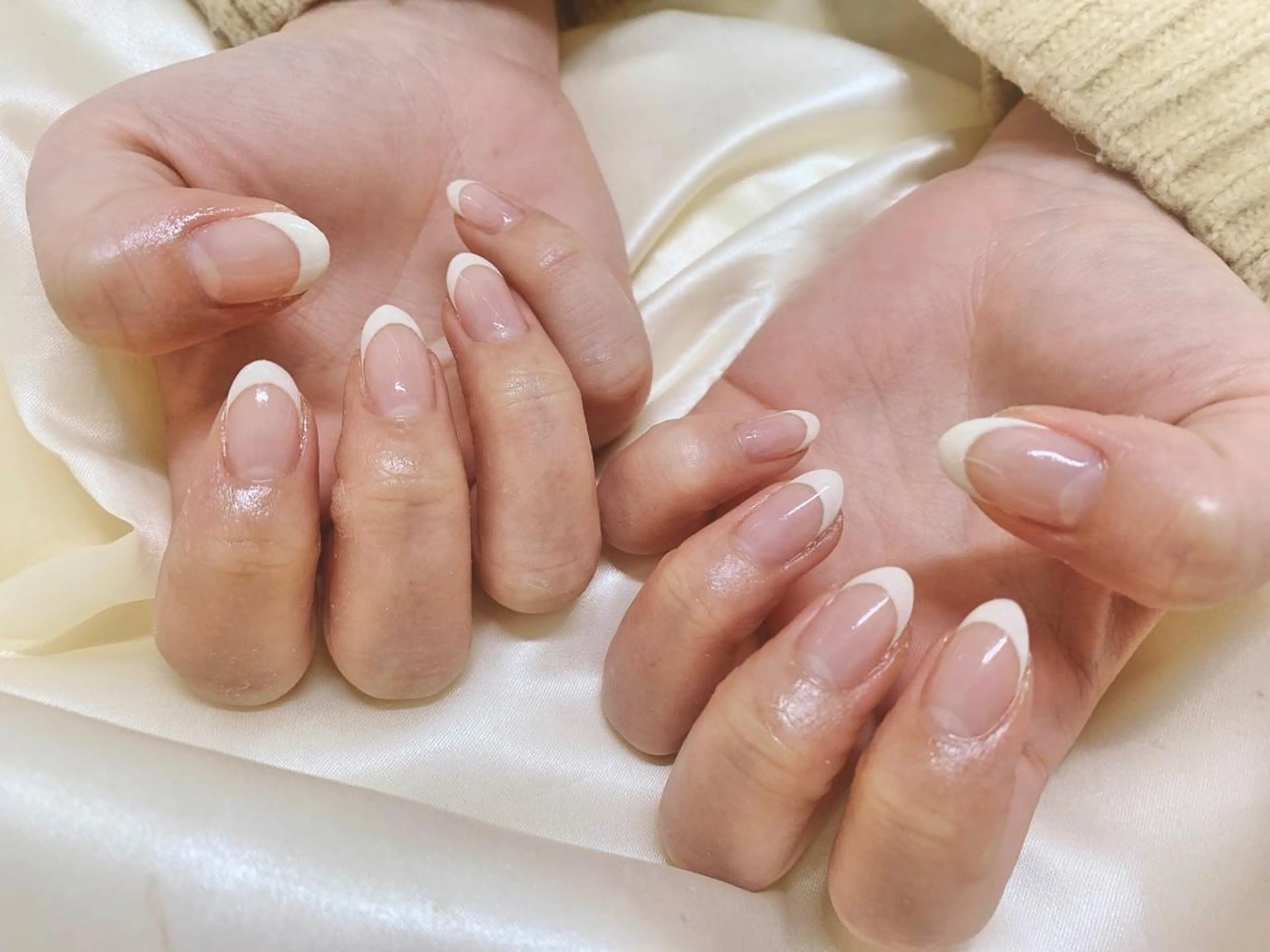 ネイル フレンチネイル kiki nail たまプラーザのネイルデザイン