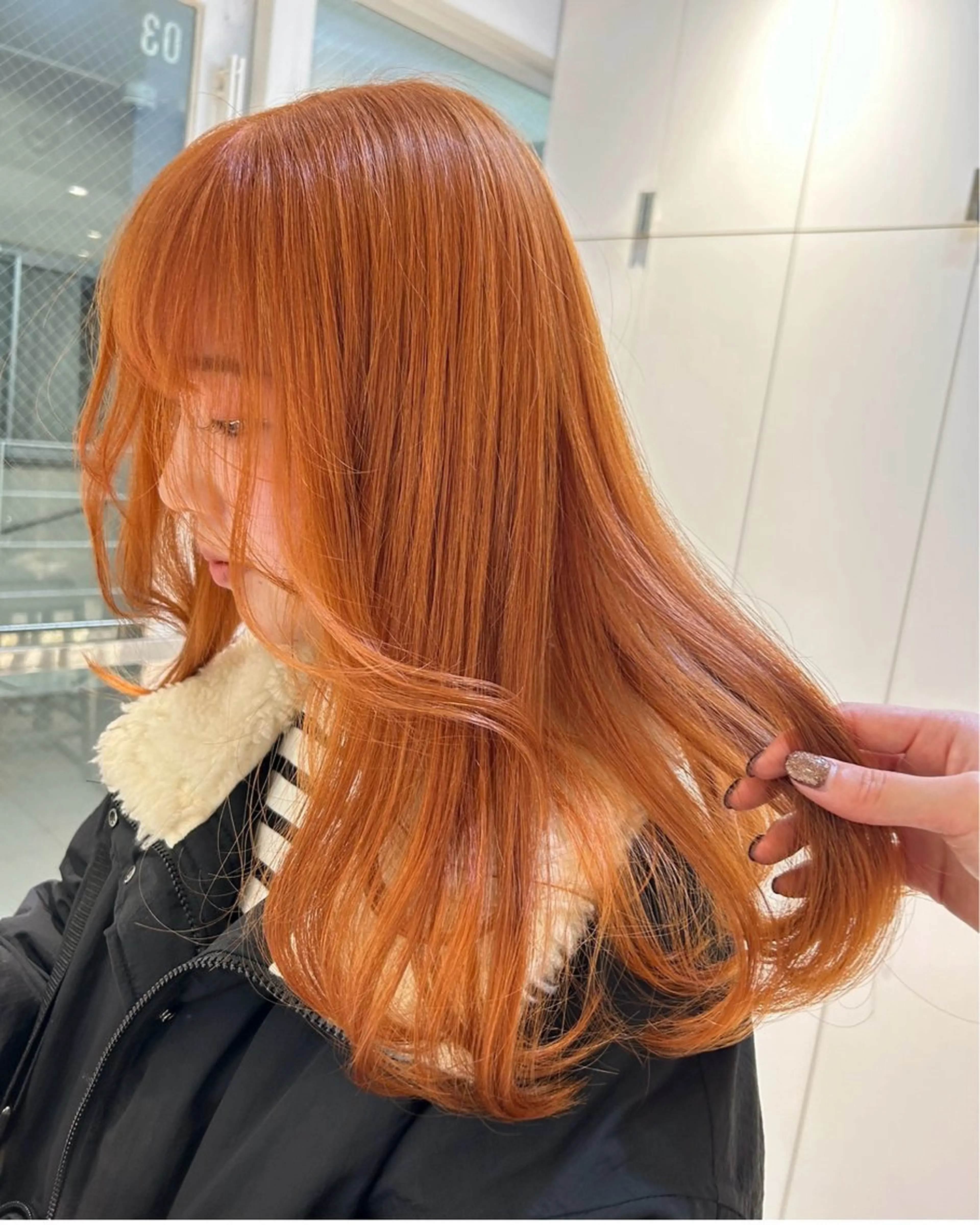 セミロング カラー 《暖色/韓国hair 》🇰🇷桑原ユキネのヘアスタイル