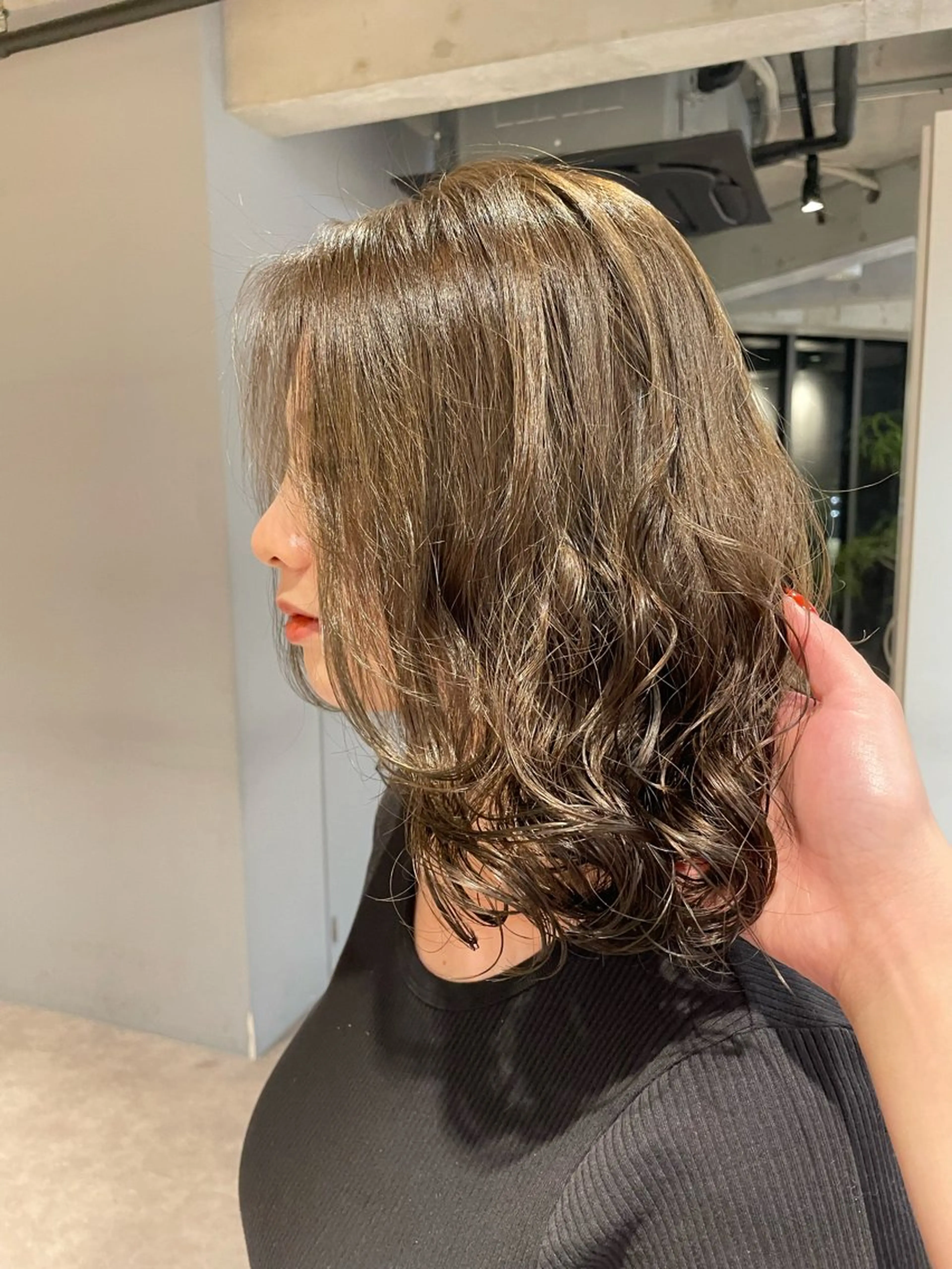 パーマ 葉月/ボブ/ 透明感カラー／中目黒のヘアスタイル