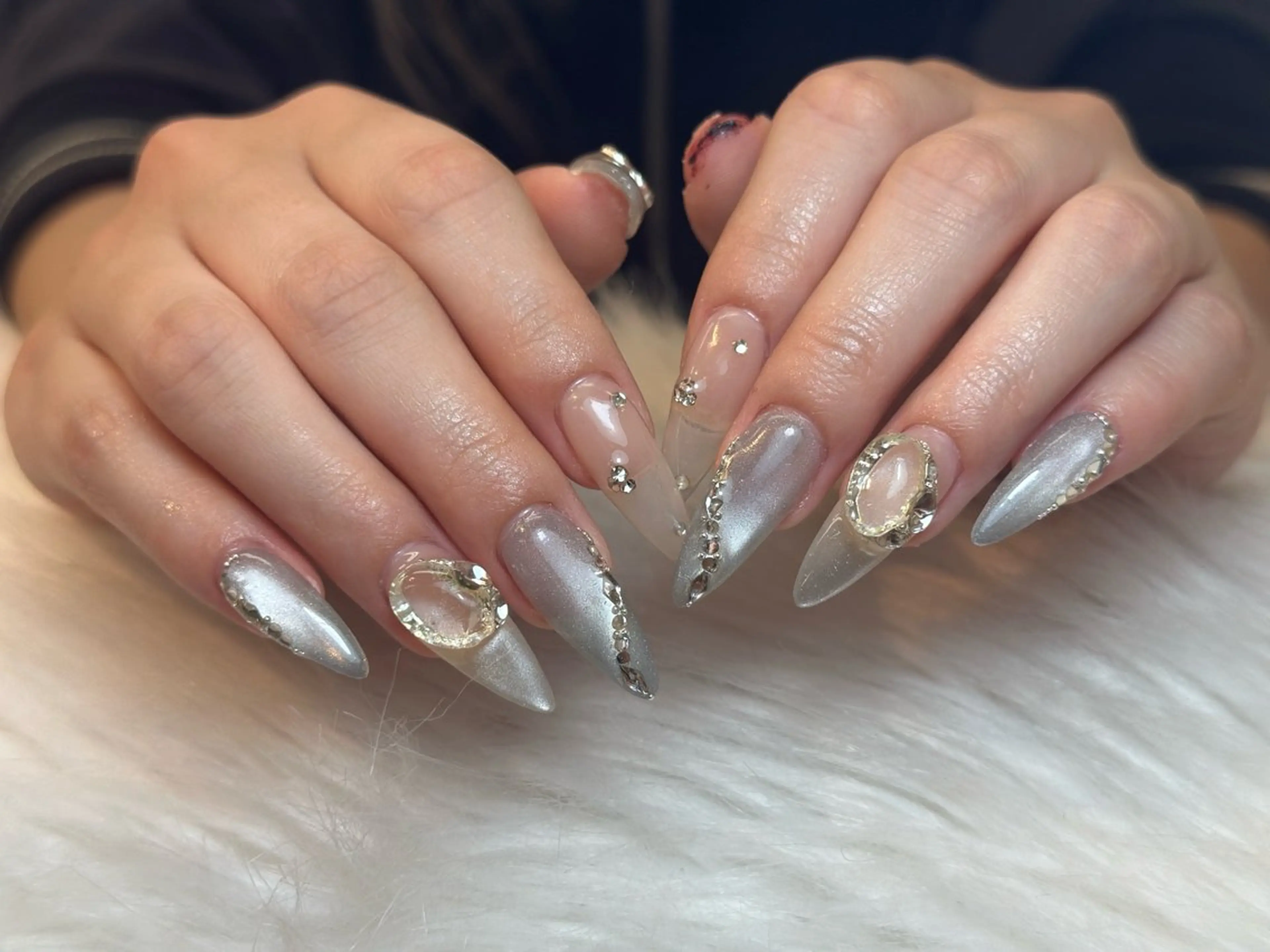 ネイル アートネイル ジェルネイル マグネットネイル ハンドネイル JennNail_ マオのネイルデザイン