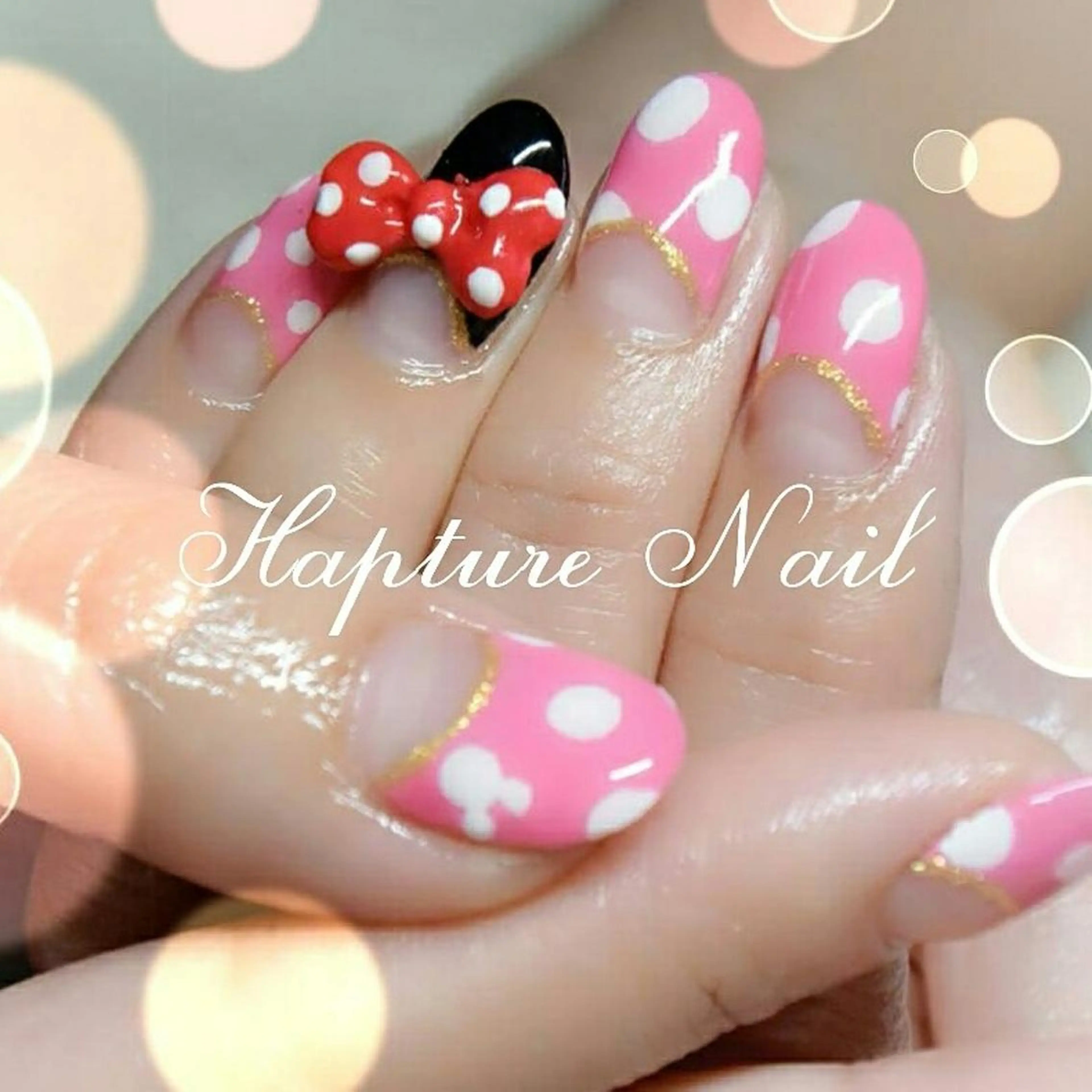 ネイル リボン m- Hiroのネイルデザイン