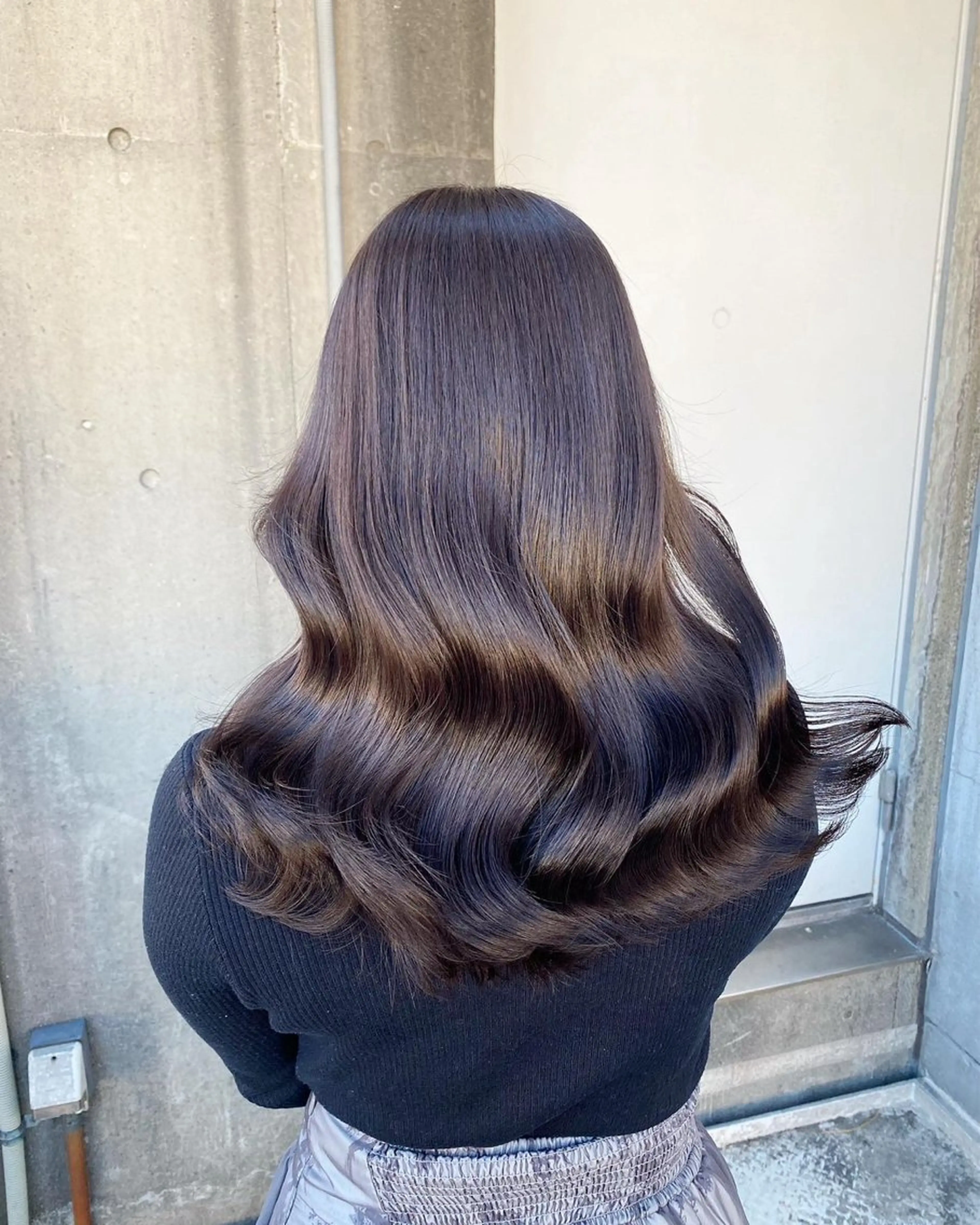 ロング カラー カット ヘアカラー トリートメント 表参道/透明感カラー /暗髪/ジュキヤのヘアスタイル