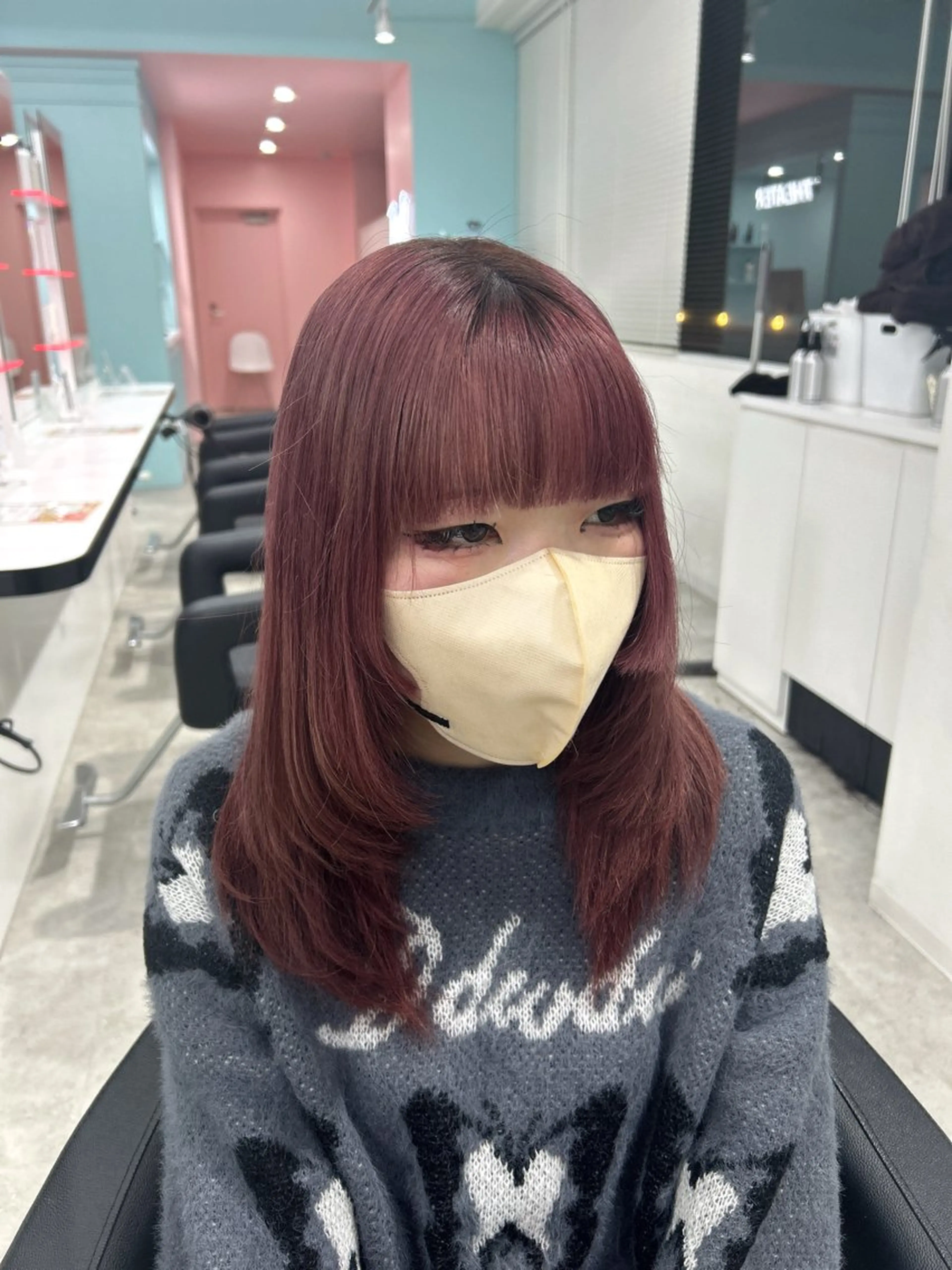 ロング カラー エフェクトブリーチ／ レイヤーカット／翔のヘアスタイル