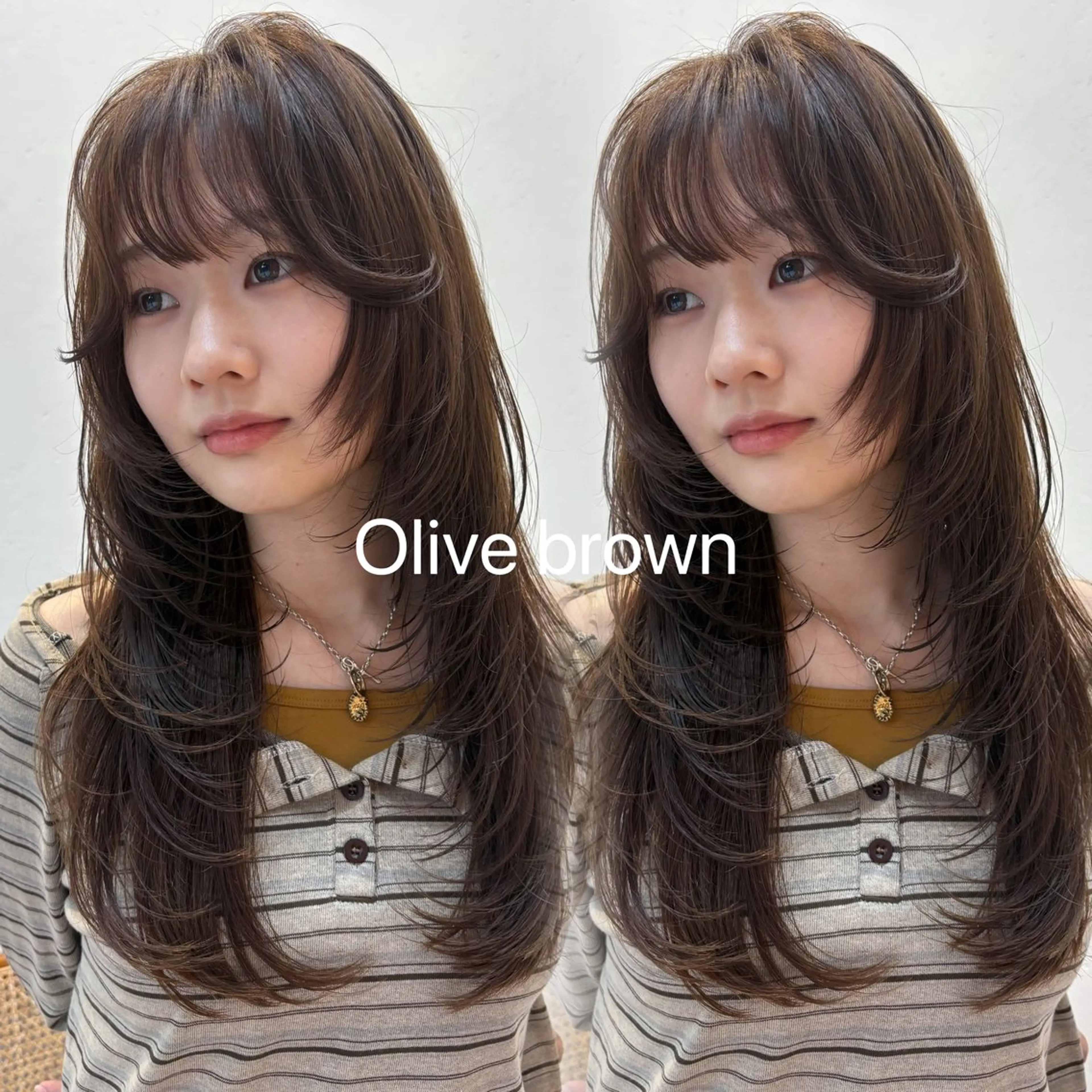 ロング カラー レイヤーカット ヘアカラー トリートメント ひなた 艶カラー/渋谷のヘアスタイル