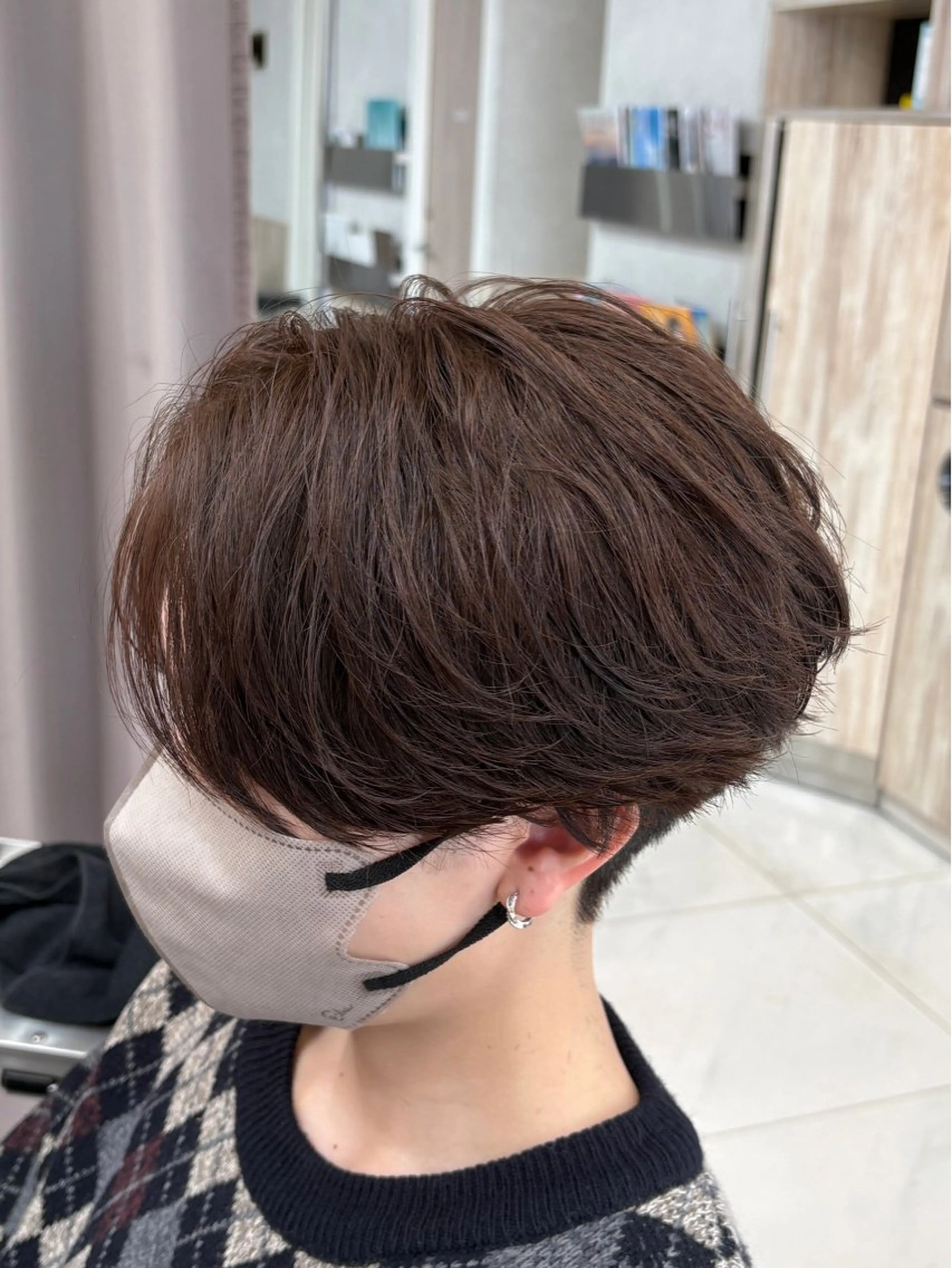 ショート パーマ メンズ カット パーマ GRANDEUR ryuのヘアスタイル