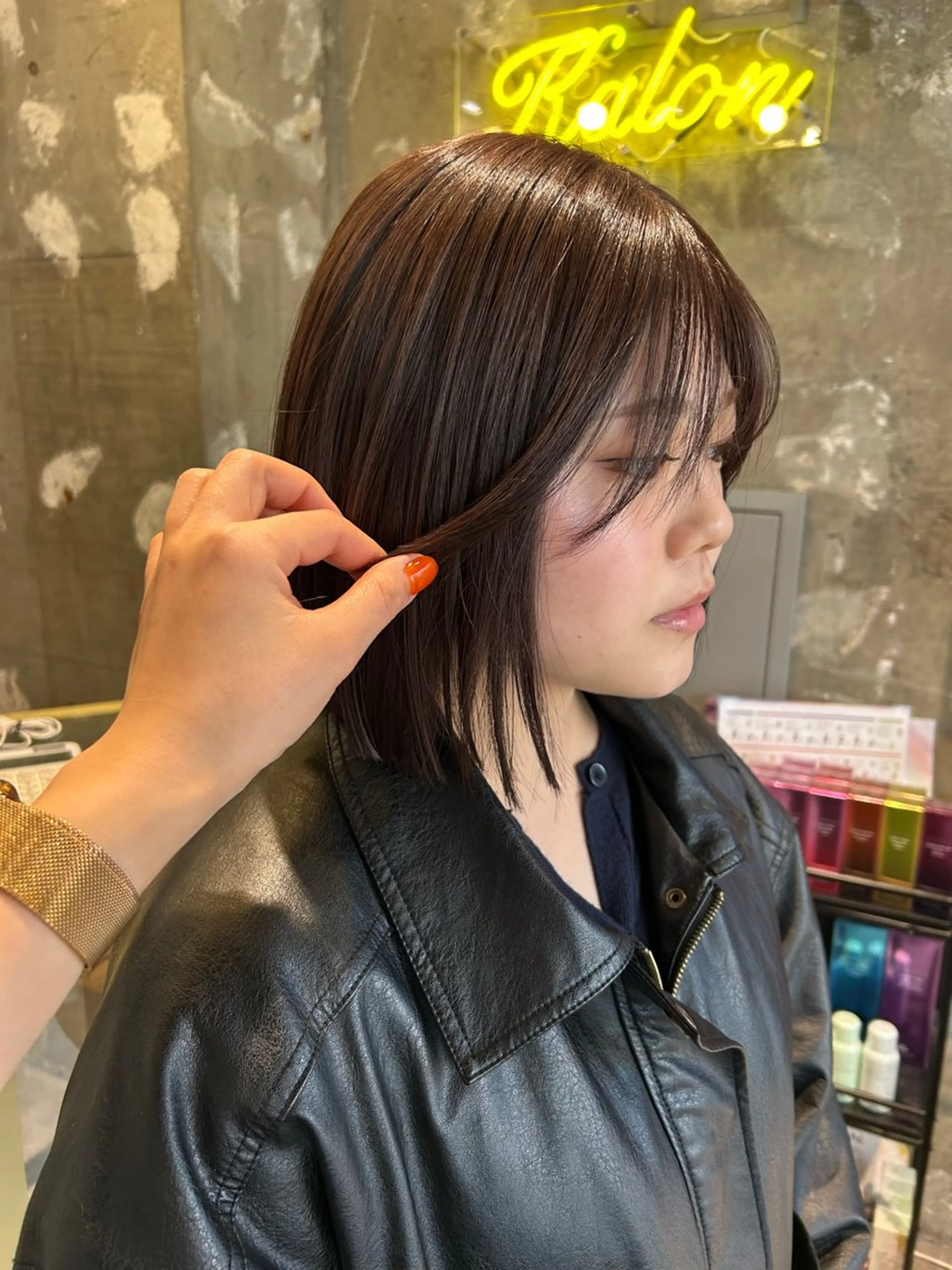 ミディアム ano @anomukuiのヘアスタイル