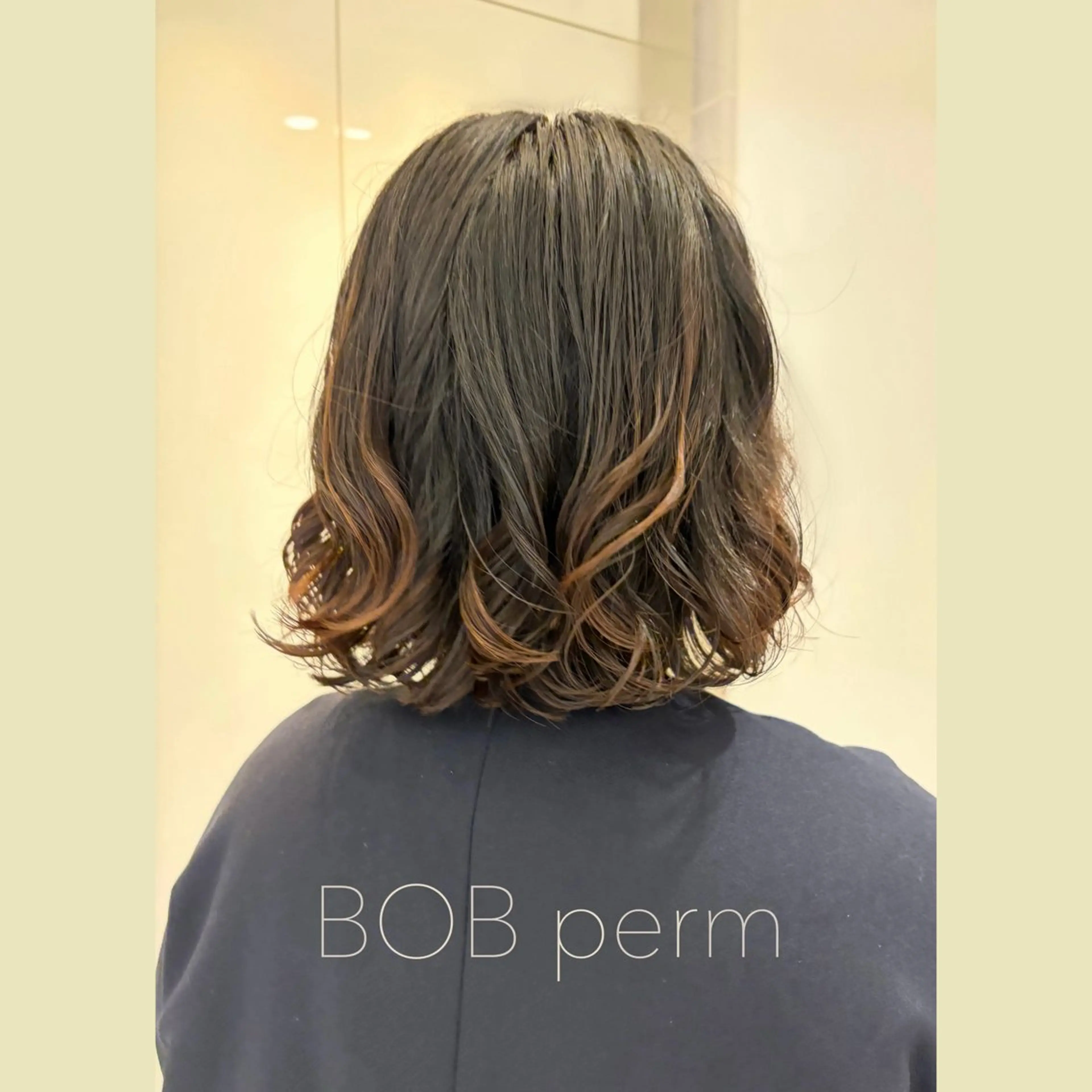 ミディアム パーマ ミディアムパーマ ボブ カット パーマ パーマ・ストレート /銀座🌸いでいあやのヘアスタイル