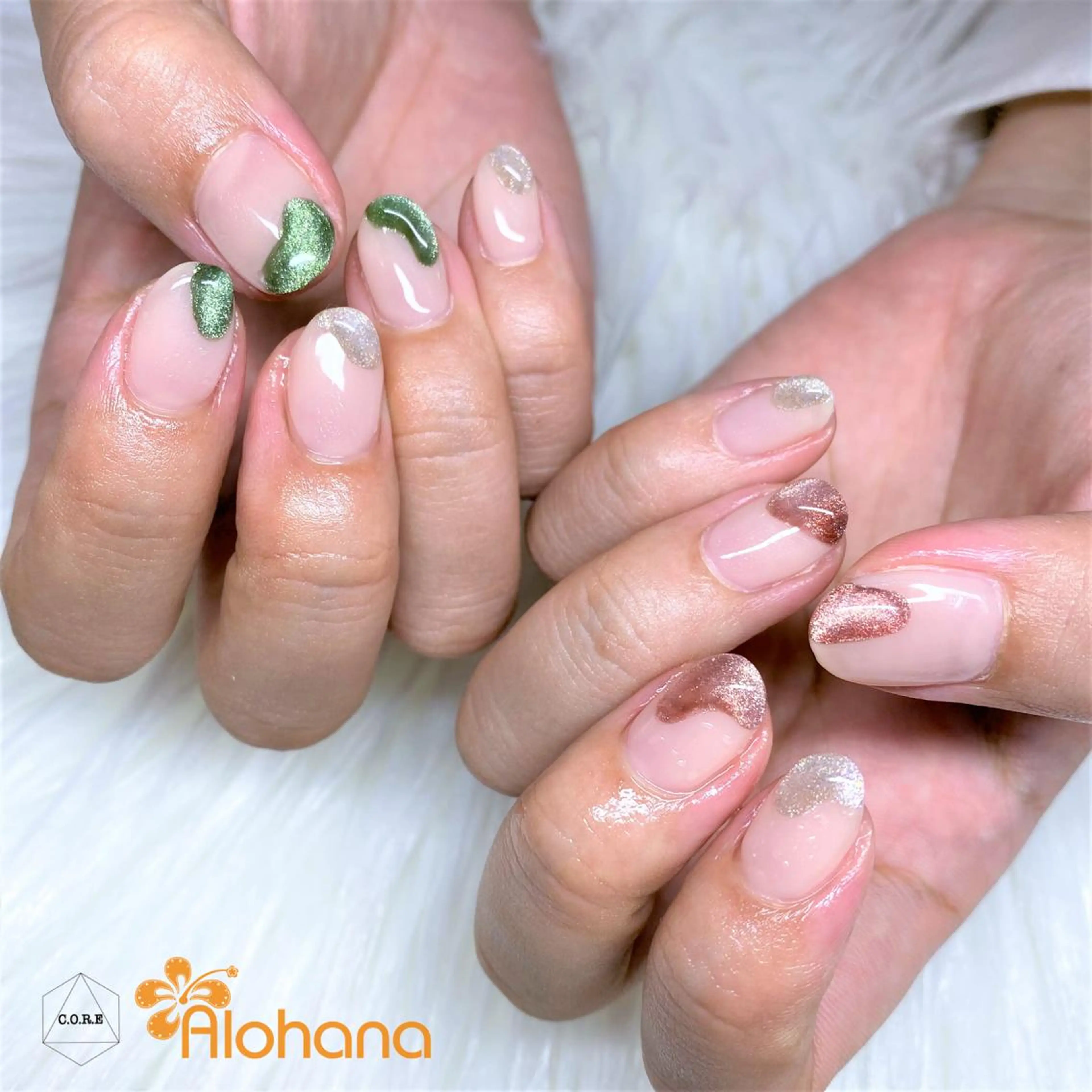 ネイル マグネットネイル ハンドネイル Alohana所属・Alohana Minaのネイルデザイン