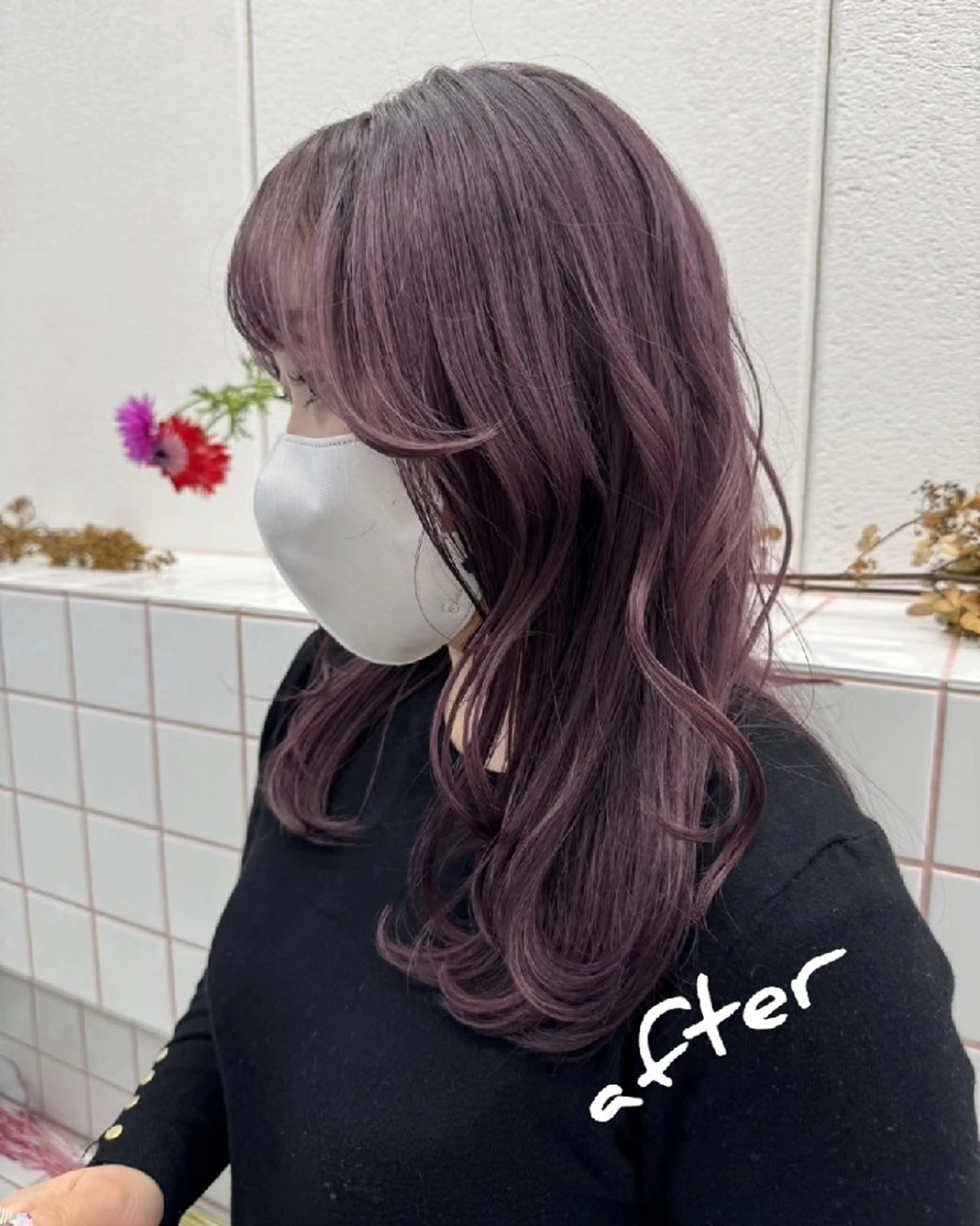 カラー ピンクカラー 🌸花屋併設🌸石垣 友基のヘアスタイル