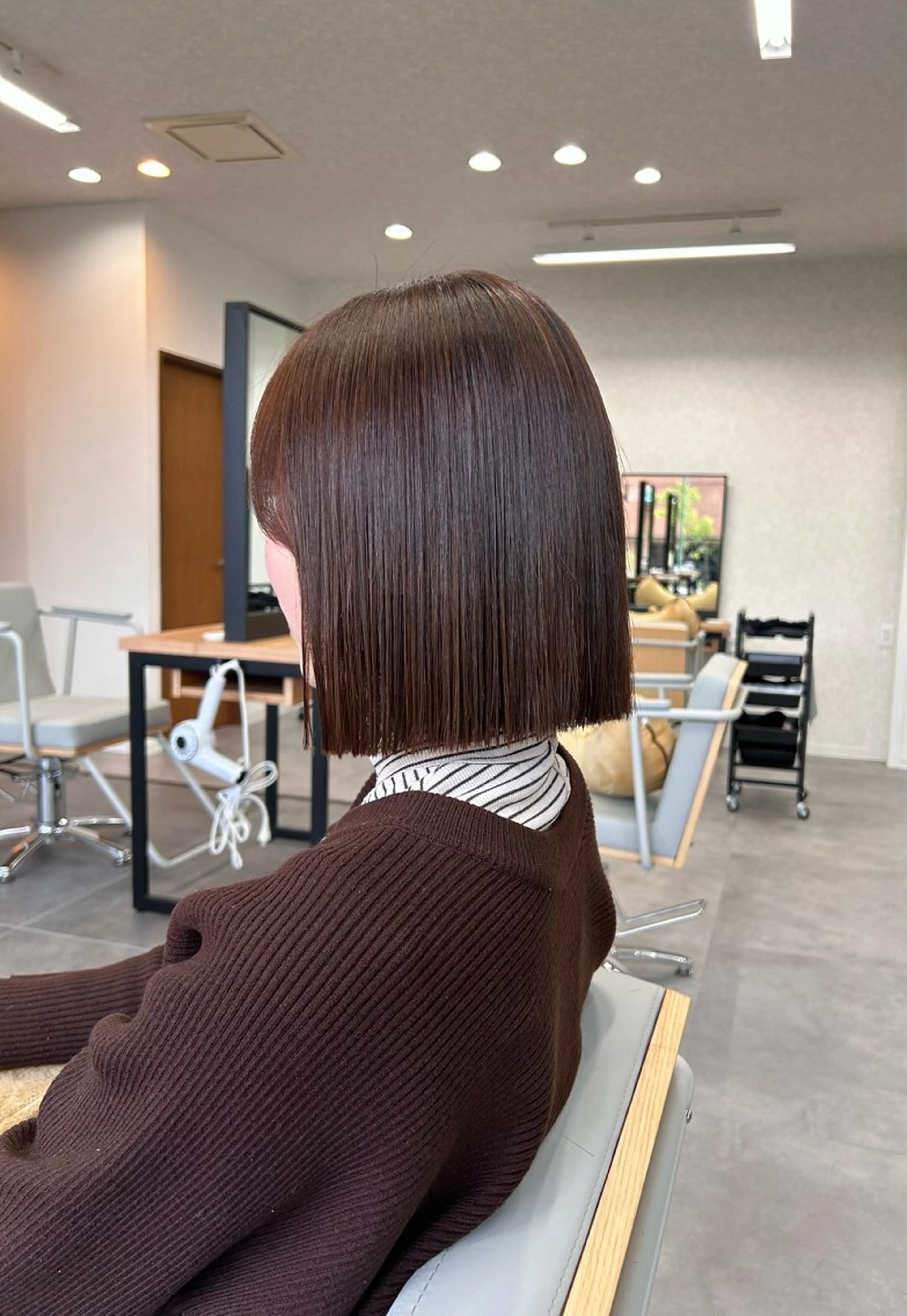 ミディアム 斉藤 陸のヘアスタイル