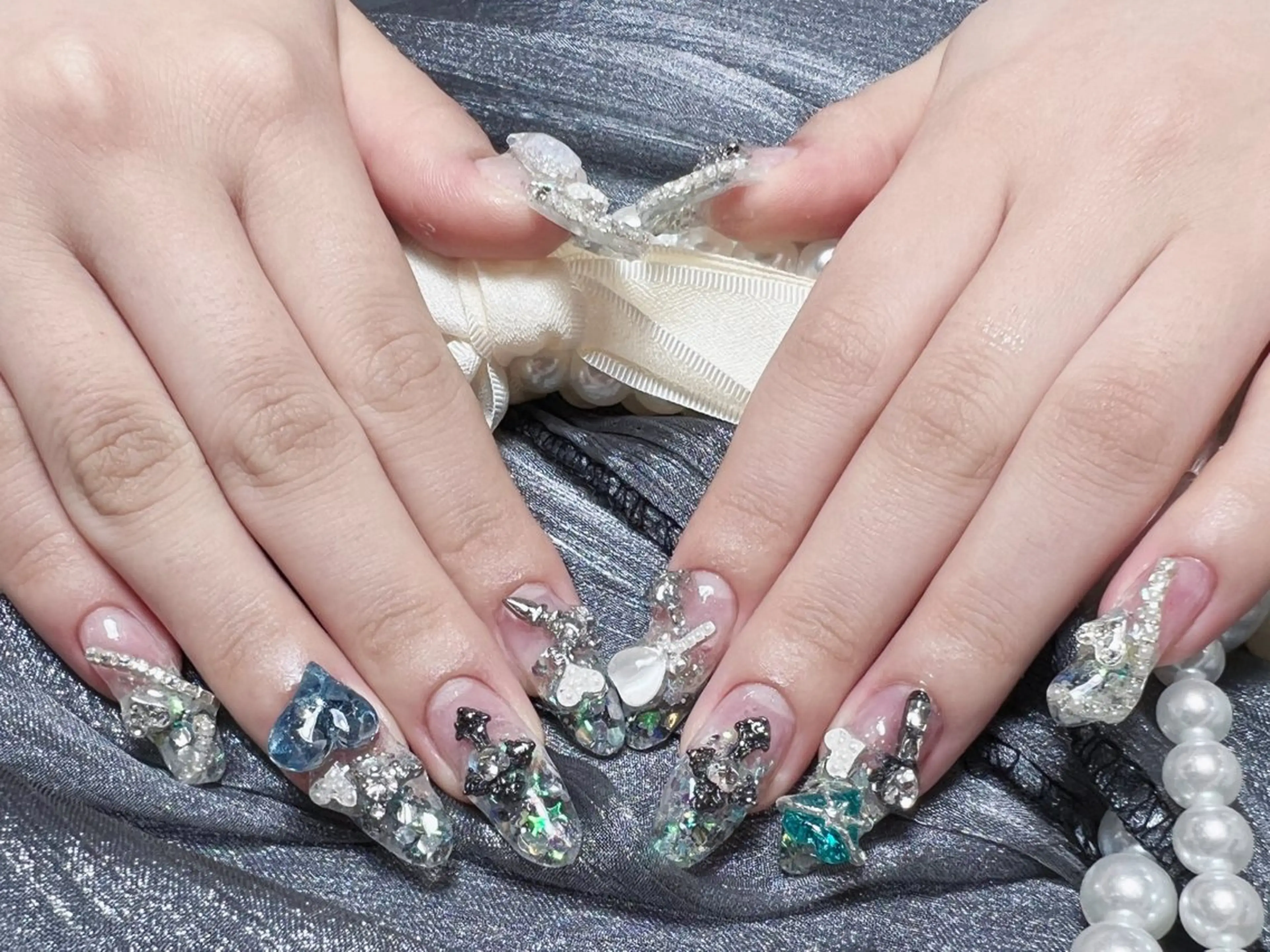 メンズ ネイル アートネイル ネイルチップ mo moのネイルデザイン