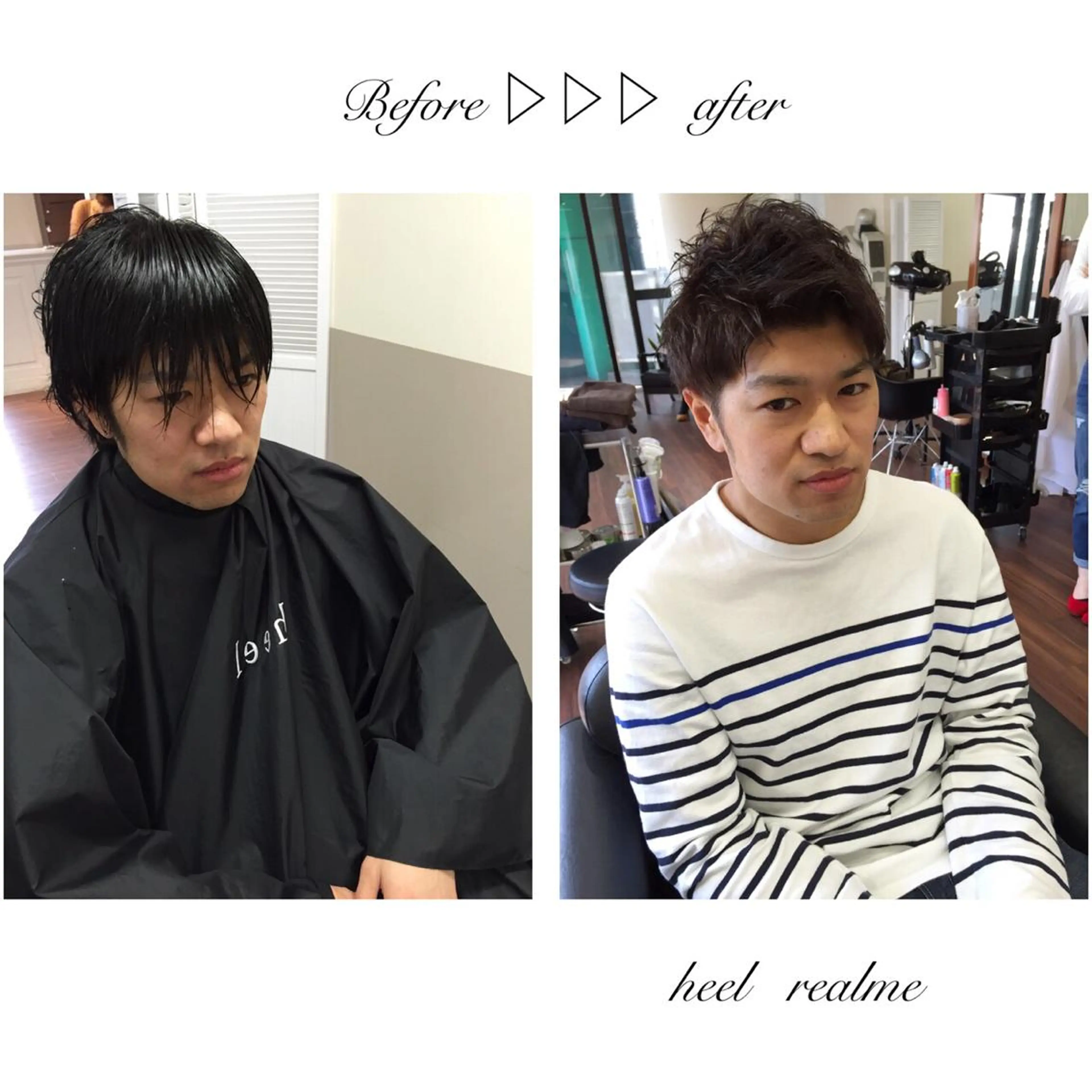 ショート カラー パーマ メンズ ツーブロック 成松 勇治のヘアスタイル