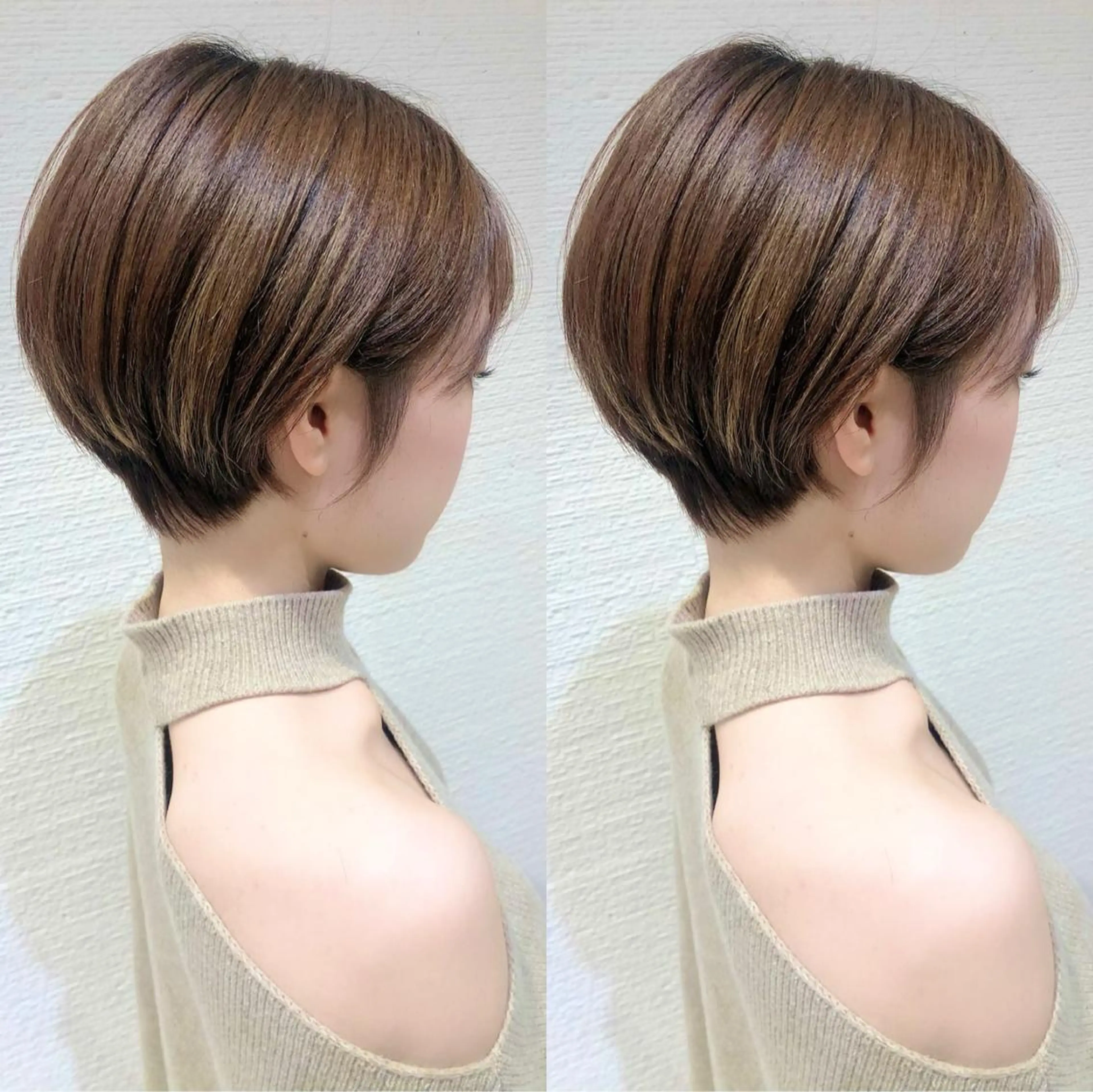 ショート ショート/ボブ/ 白髪ぼかし/しんやのヘアスタイル