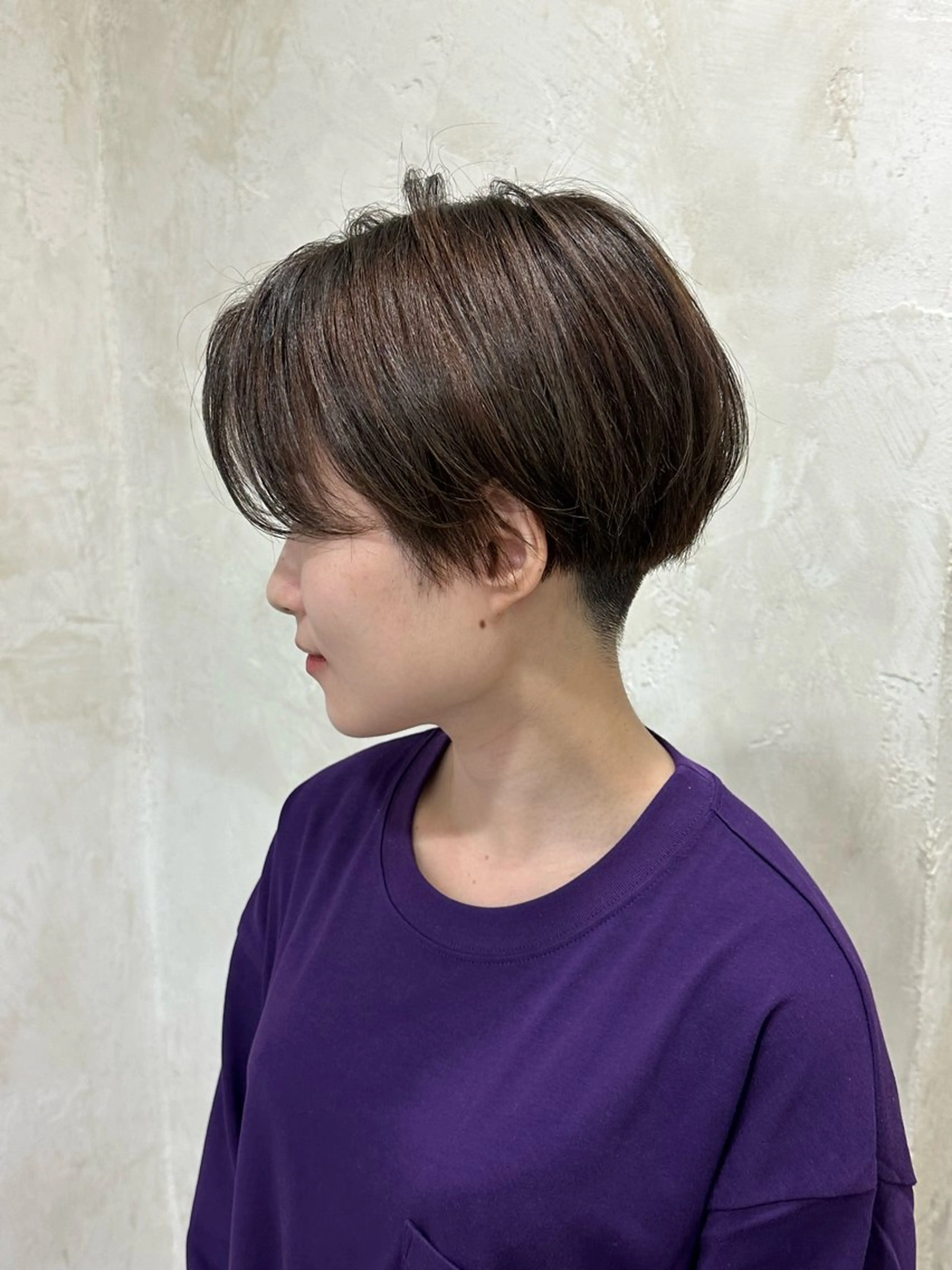 ショート カラー ショートヘア 🩵透明感/高発色 /難波/北原佑記🌸のヘアスタイル