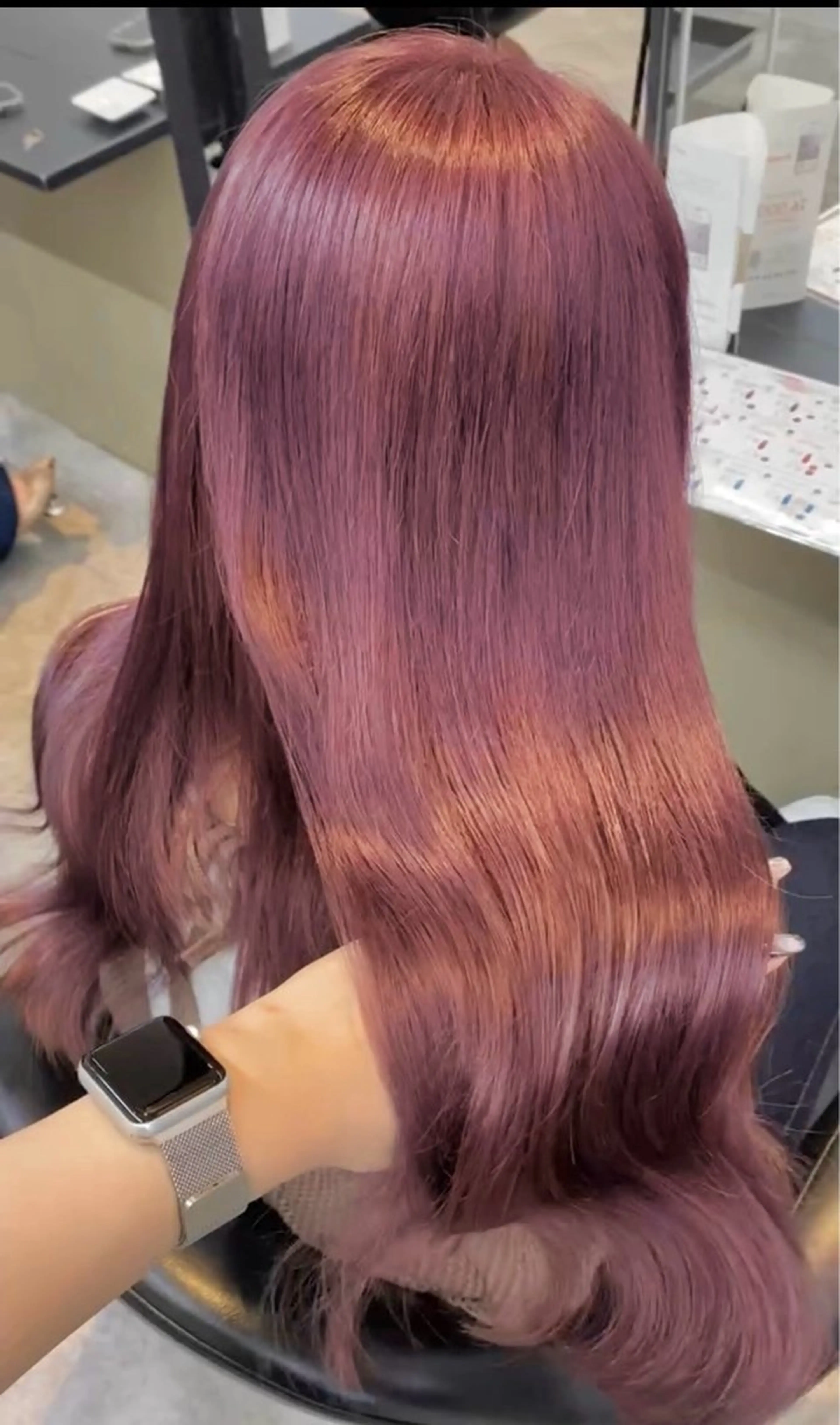 ミディアム カラー 🪐レイヤー/美髪 カラー/加野彩果🪐のヘアスタイル