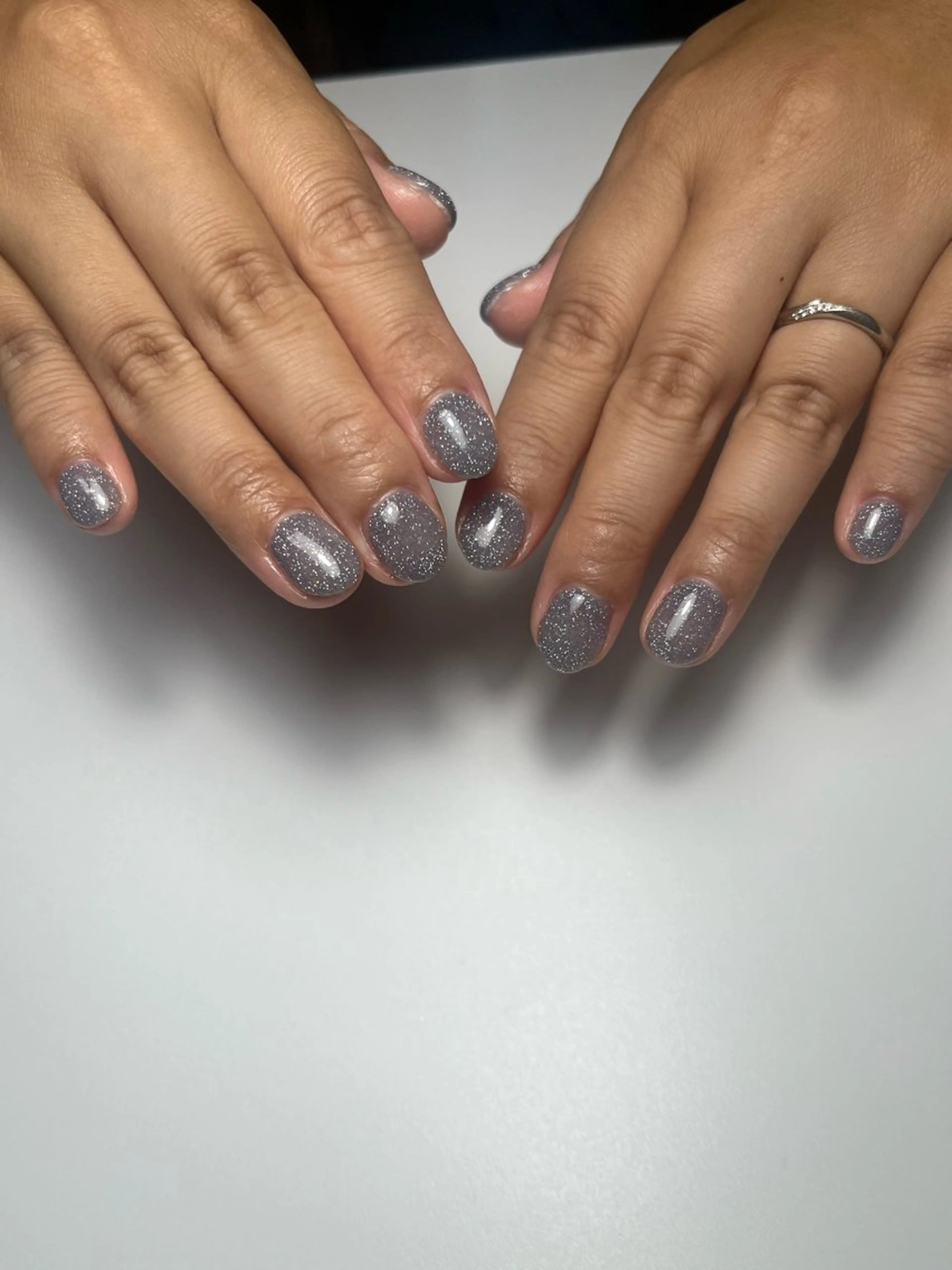 ネイル フラッシュネイル ラメ(グリッター) le'a所属・miya .のネイルデザイン