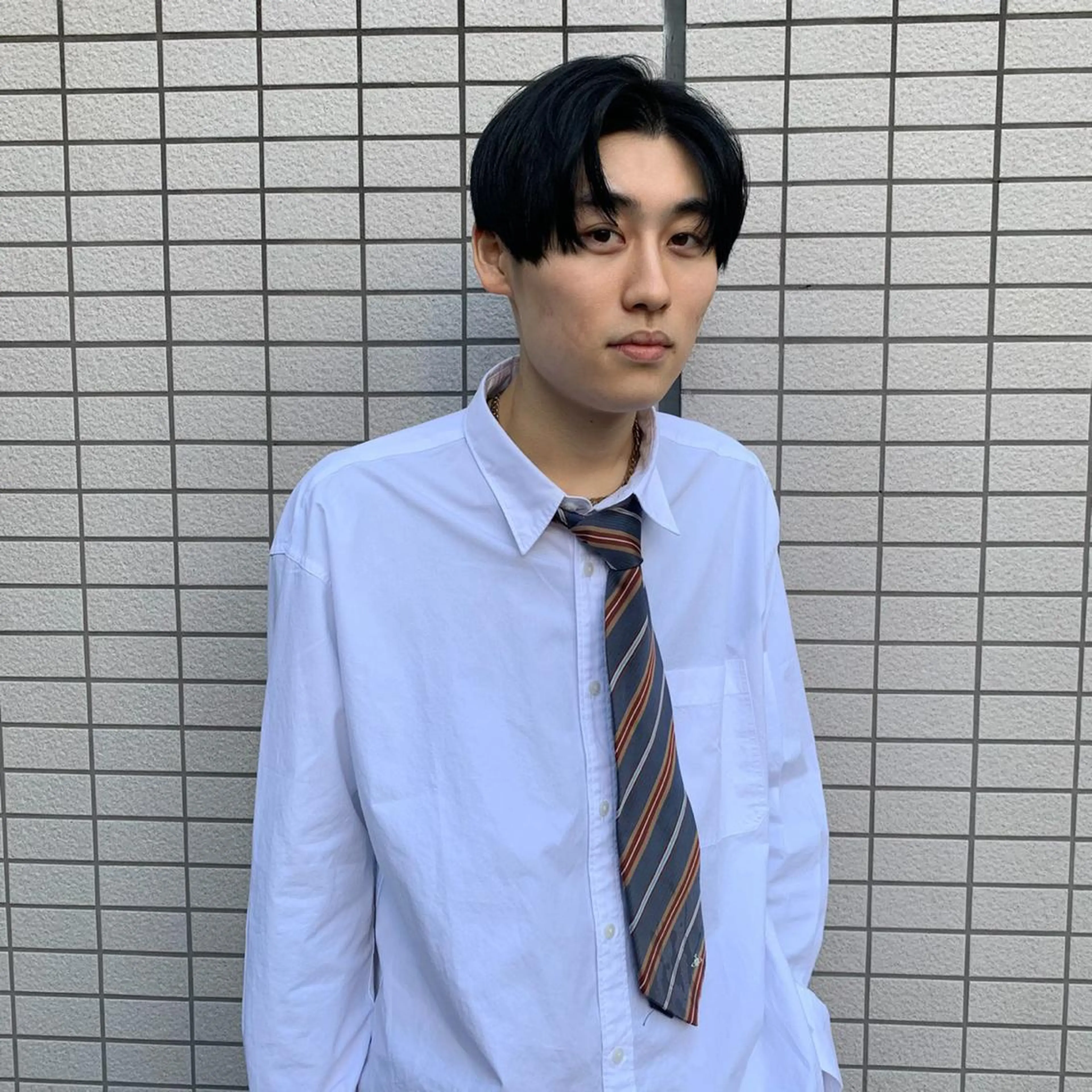 カラー ヘアアレンジ メンズ beautism clock所属・韓国風🇰🇷うる艶 レイヤー/海青🫧のヘアスタイル